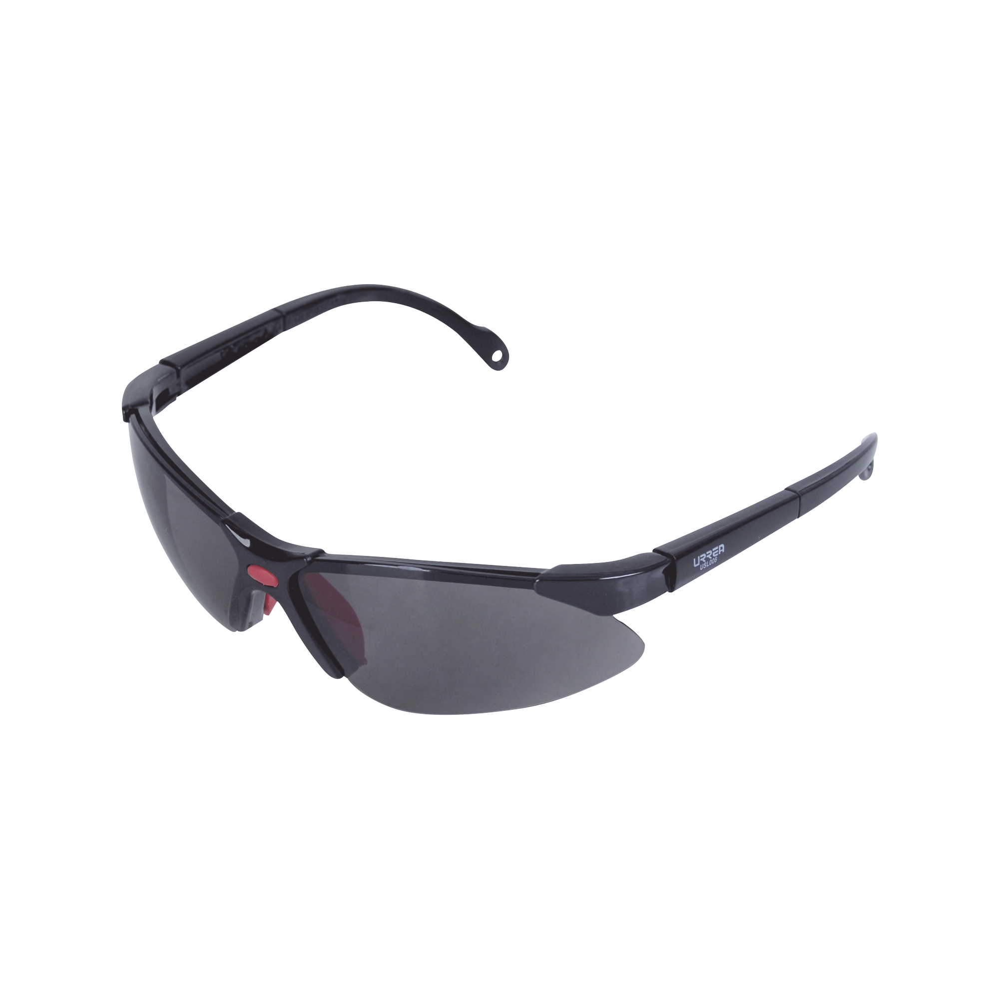 Lentes de seguridad modelo "Orión" negro, armazón de plástico.