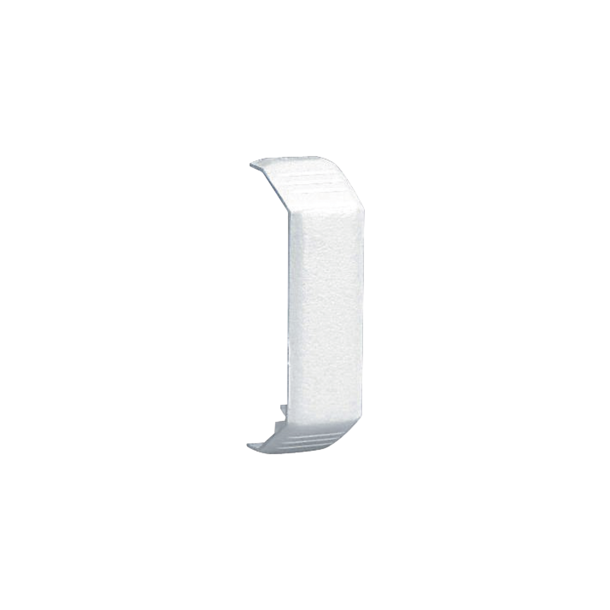 Unión recta de tapa, para uso con canaleta T45, Material PVC Rígido, Color Blanco Mate