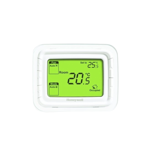 Termostato No Programable, Horizontal 2 o 4 TUBOS, 120 VAC, Pantalla Verde