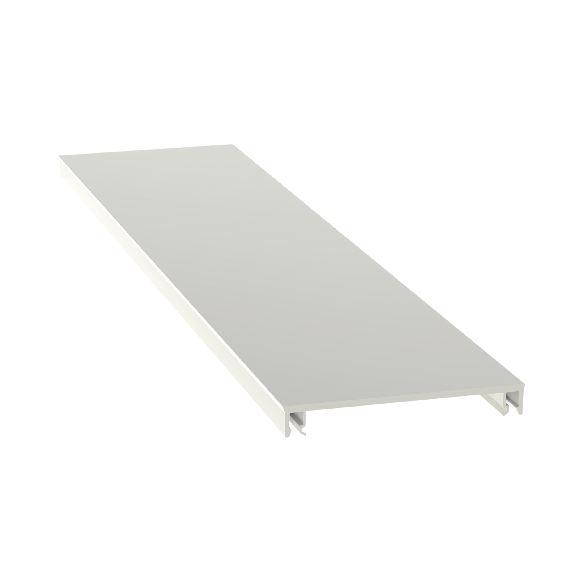 Cubierta para canaleta T-70, de PVC rígido, 70.1 x 9.1 x 1828.8 mm, Color Blanco