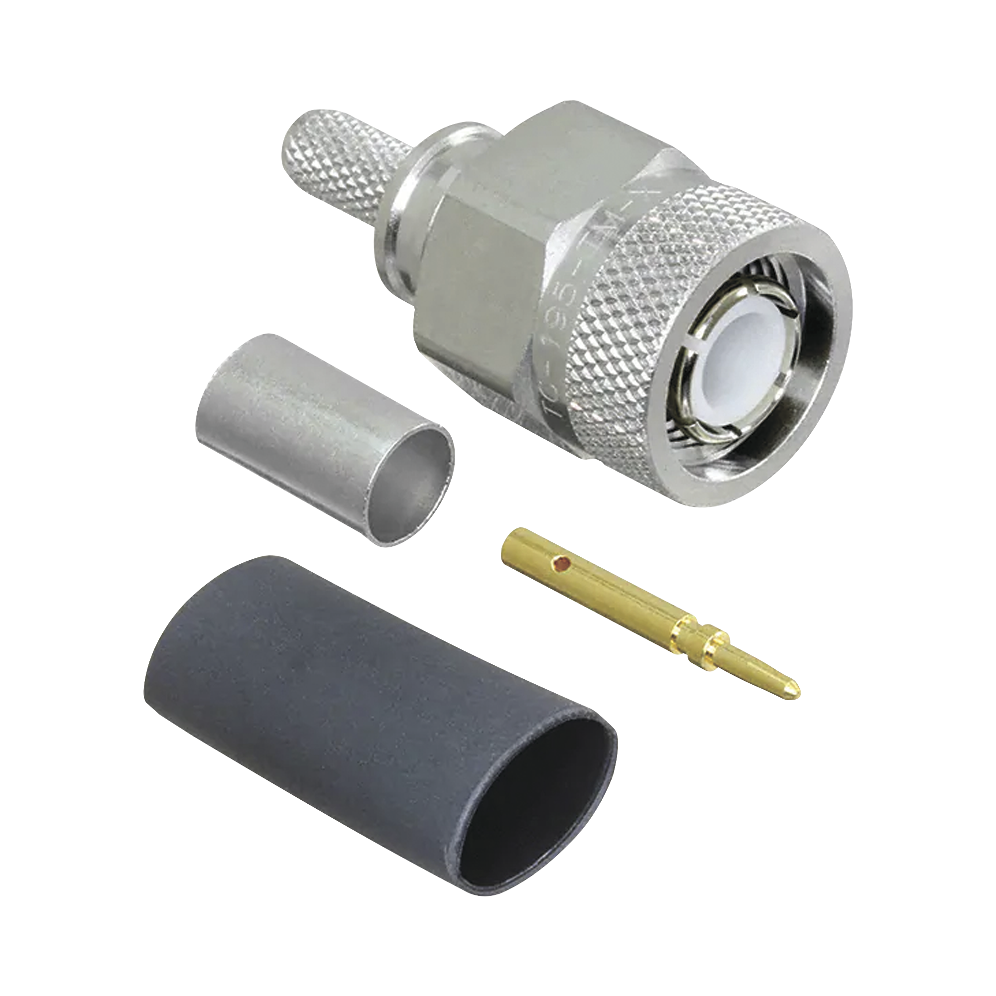 Conector TNC Macho de Anillo Plegable para LMR-195, LMRLW-195, RG58, RG142.