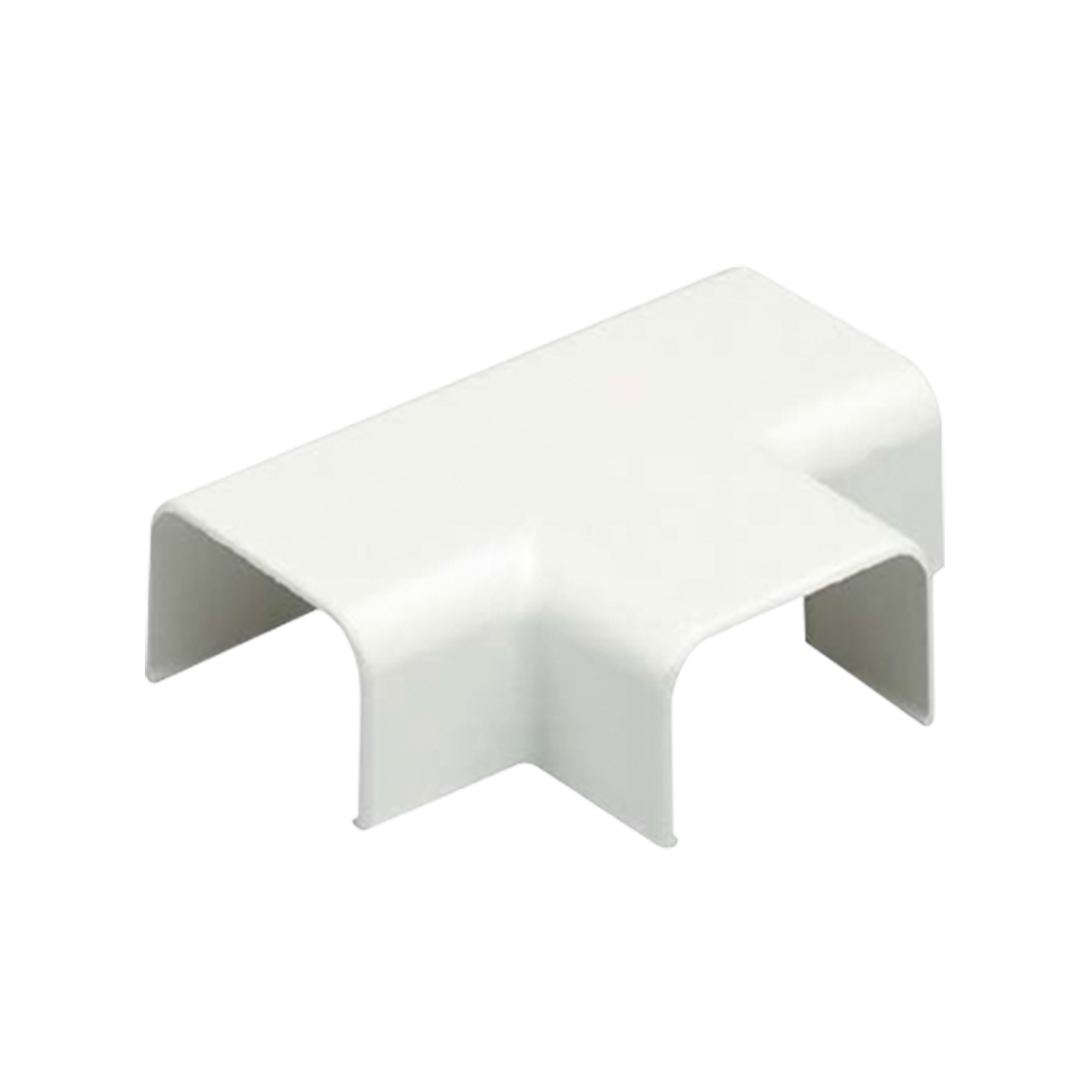 Accesorio en "T", para uso con canaleta LD10, material ABS, Color Blanco Mate