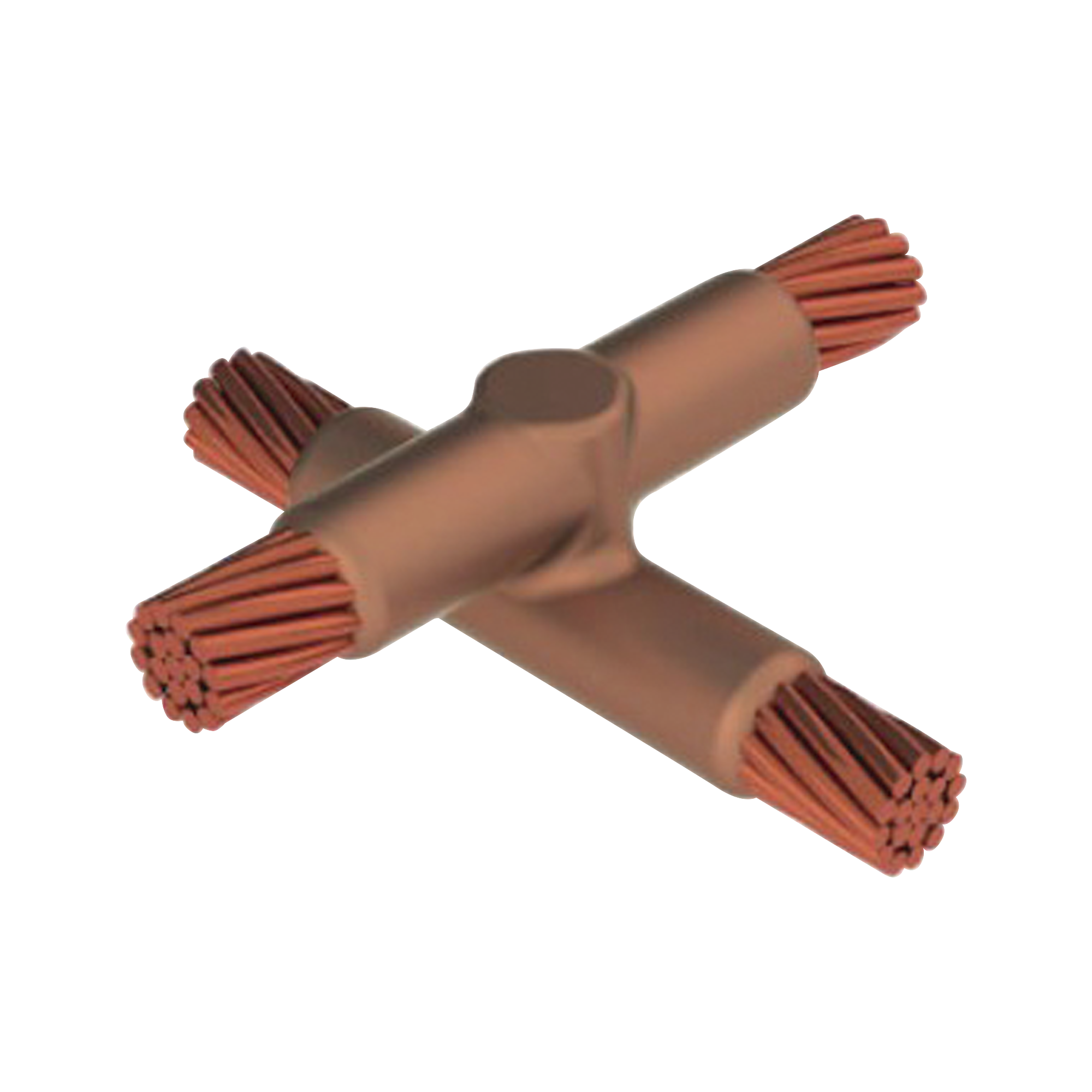 Molde para Soldadura Exotemica tipo X empalmado para cable 2/0 AWG - 2/0 AWG.