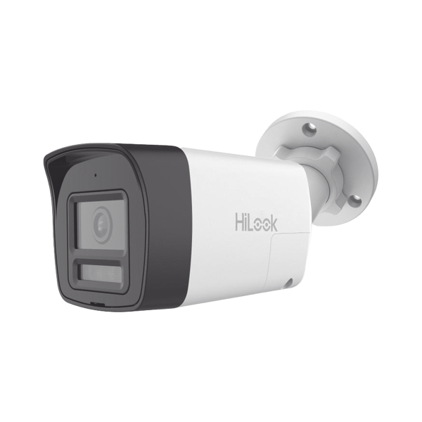 [Audio Bidireccional + Dual Light + ColorVu] Bala TURBOHD 2 Megapixel (1080p) / Lente 2.8 mm / 30 mts IR EXIR + 20 mts Luz Blanca / Micrófono y Bocina Integrado / Exterior IP67 / Metal / dWDR