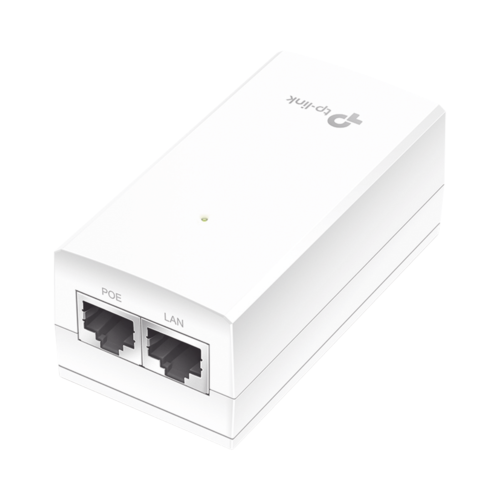 Inyector PoE Pasivo de 24V / 2 puerto 10/100/1000 Mbps / Plug and Play / Montaje en Pared