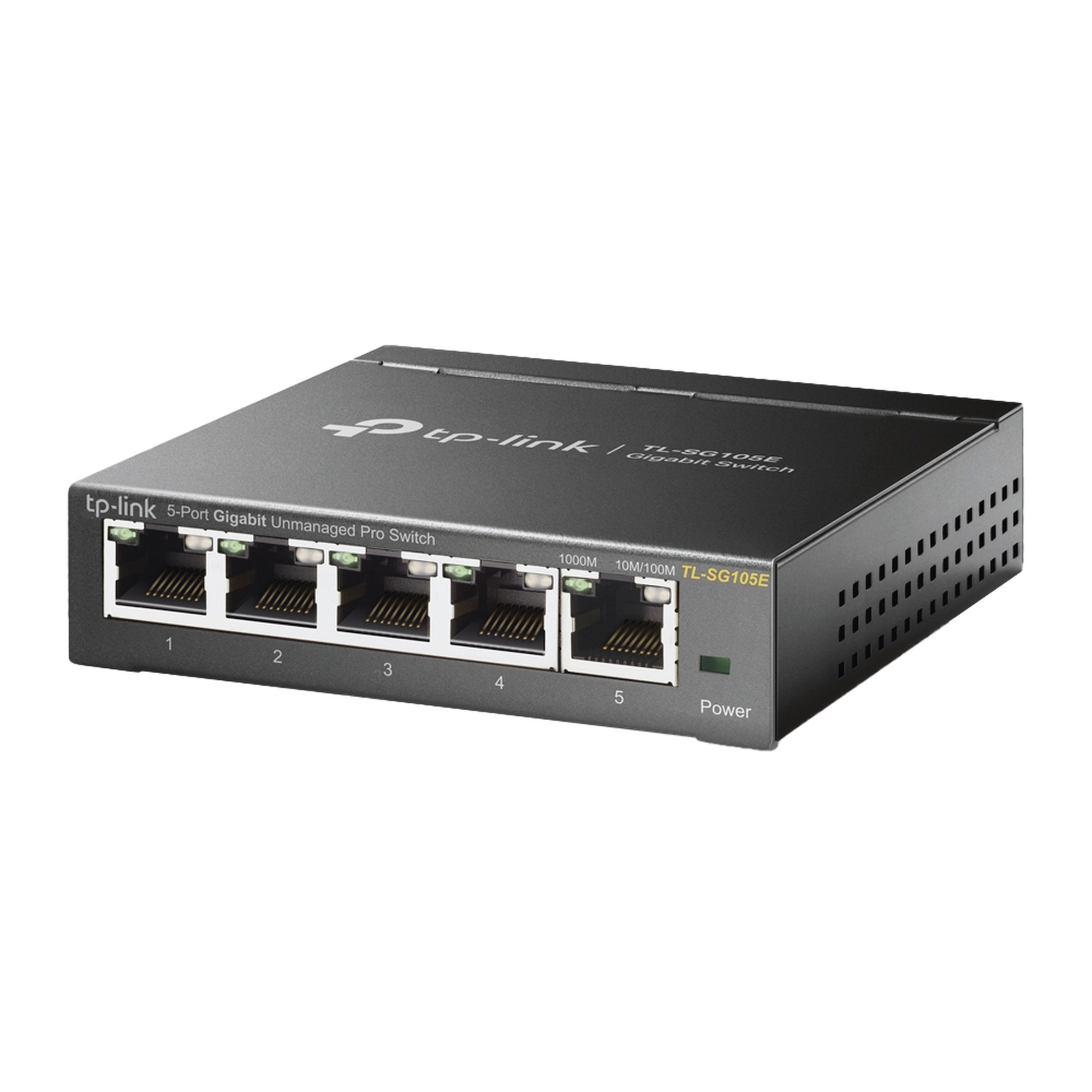 Switch Escritorio Easy Smart de 5 puertos 10/100/1000 Mbps / IGMP para Vigilancia / Calidad en el Servicio (QoS) / Gestión GUI