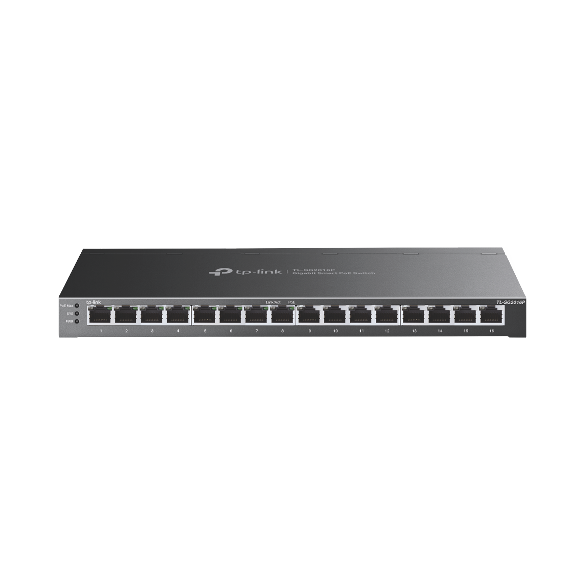 Switch Omada SDN Administrable 16 puertos 10/100/1000 Mbps / 8 Puertos PoE Inteligente af/at / Administración centralizada OMADA SDN / Presupuesto PoE 120W