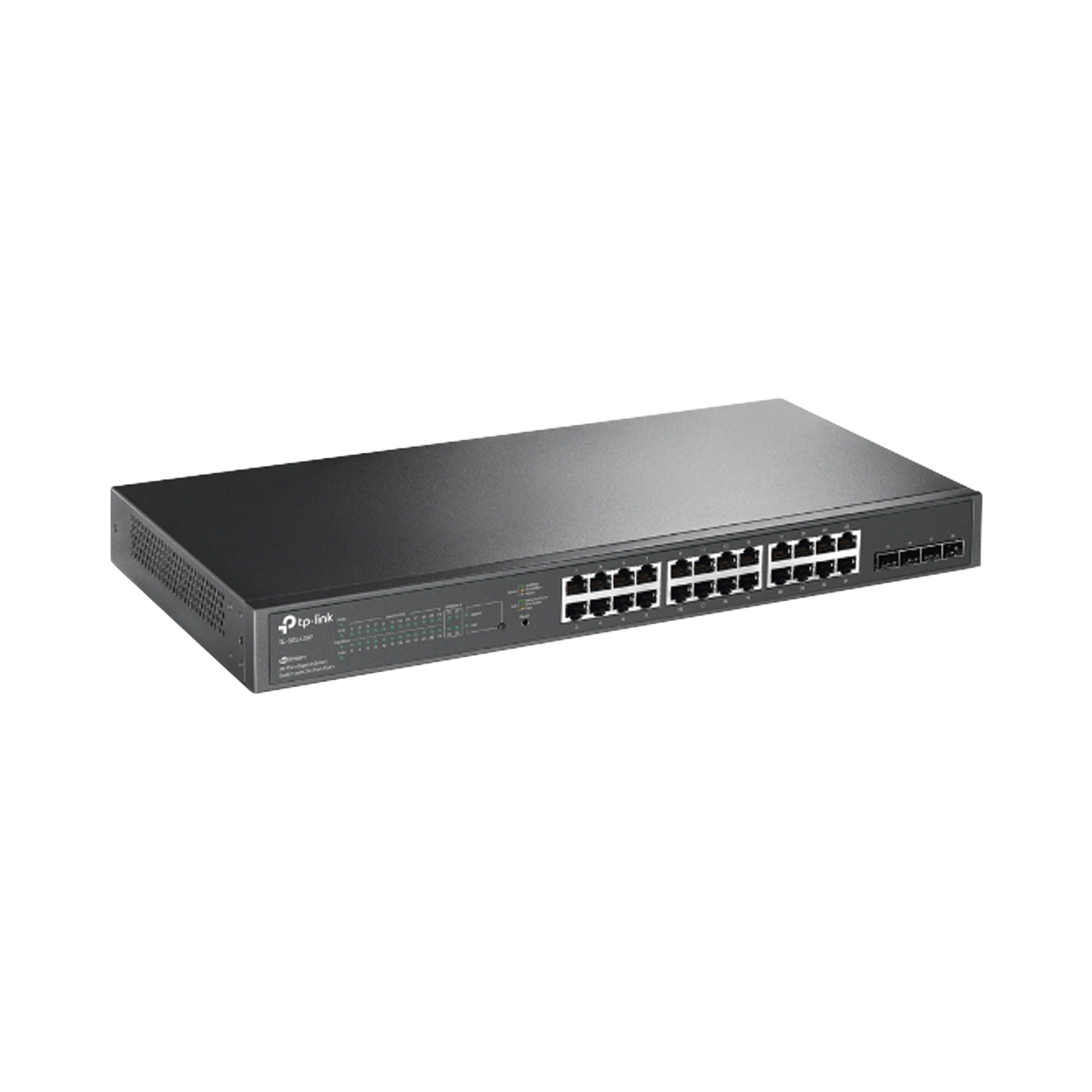 Switch PoE JetStream SDN Administrable 24 puertos 10/100/1000 Mbps + 4 puertos SFP, 24 puertos PoE, 250W, administración centralizada OMADA SDN