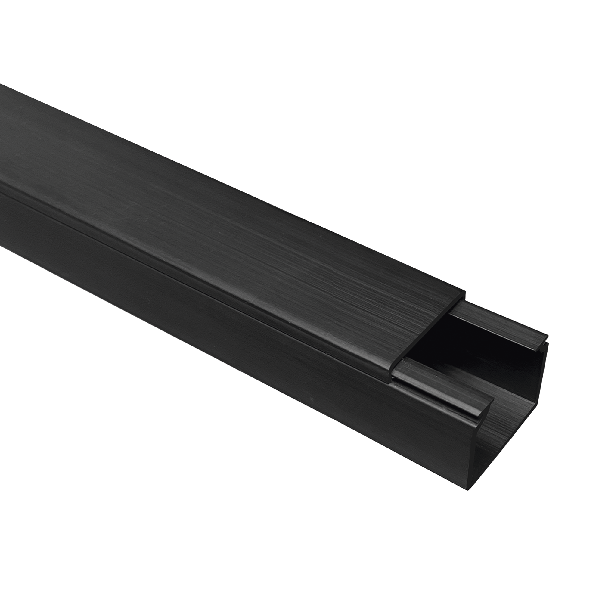 Canaleta TMK 1720 Color Negro con Cinta Adehsiva, 5 Ft. De Largo (1.5 m), Para uso en Exterior con Bajo Voltaje (5201-21362)