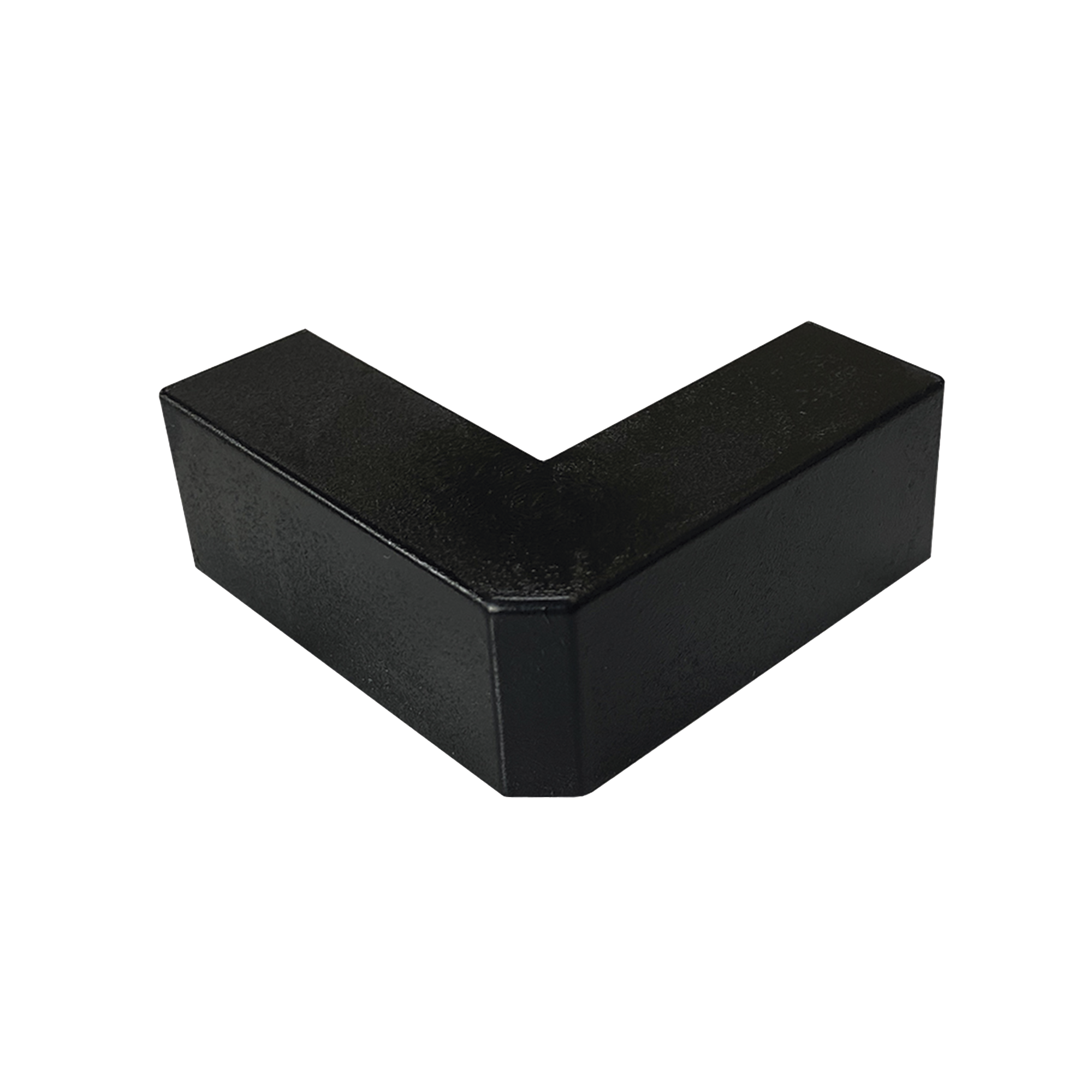 Esquinero Exterior Color Negro de PVC Auto Axtinguible, Para Canaleta TMK-1720-N-CC (5210-02003)