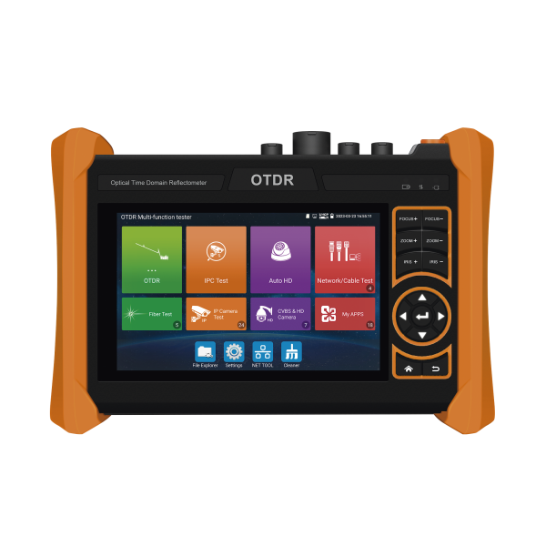 Probador de Vídeo  y OTDR / Pantalla LCD de 7" / IP ONVIF / 8MP TVI + 8MP CVI + 8MP AHD + SDI/EX‚?êSDI + Cable TDR / Prueba de Red de Fibra Óptica