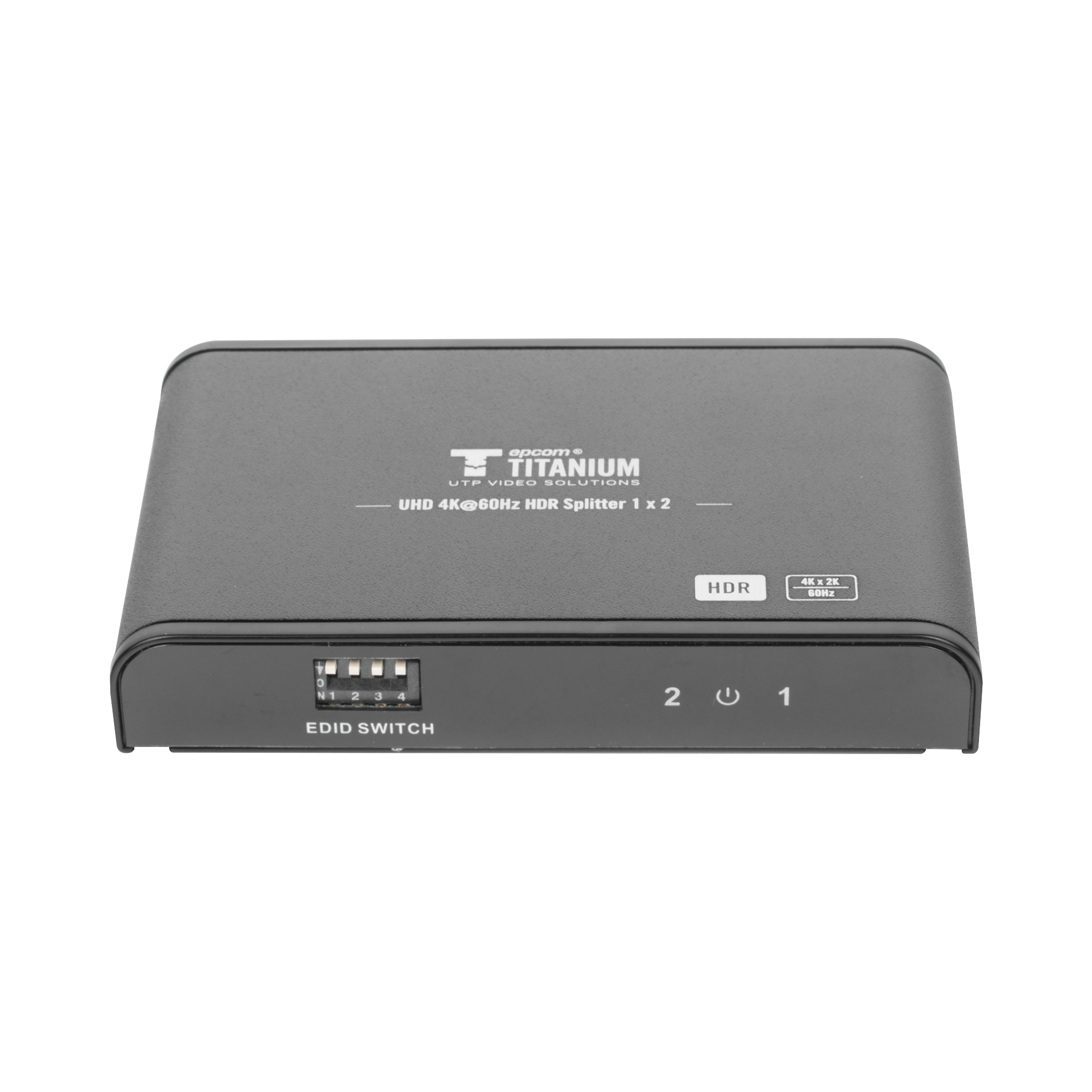 Divisor (Splitter) HDMI 4K de 1 Entrada a 2 Salidas (Simultaneas) / Soporta 4K√ó2K / Ajuste de resoluciones EDID / HDR / HDMI 2.0 /  HDCP 2.2  / Soporta formatos de Audio Dolby Digital / Longitud del cable de entrada y salida ‚â§10m.