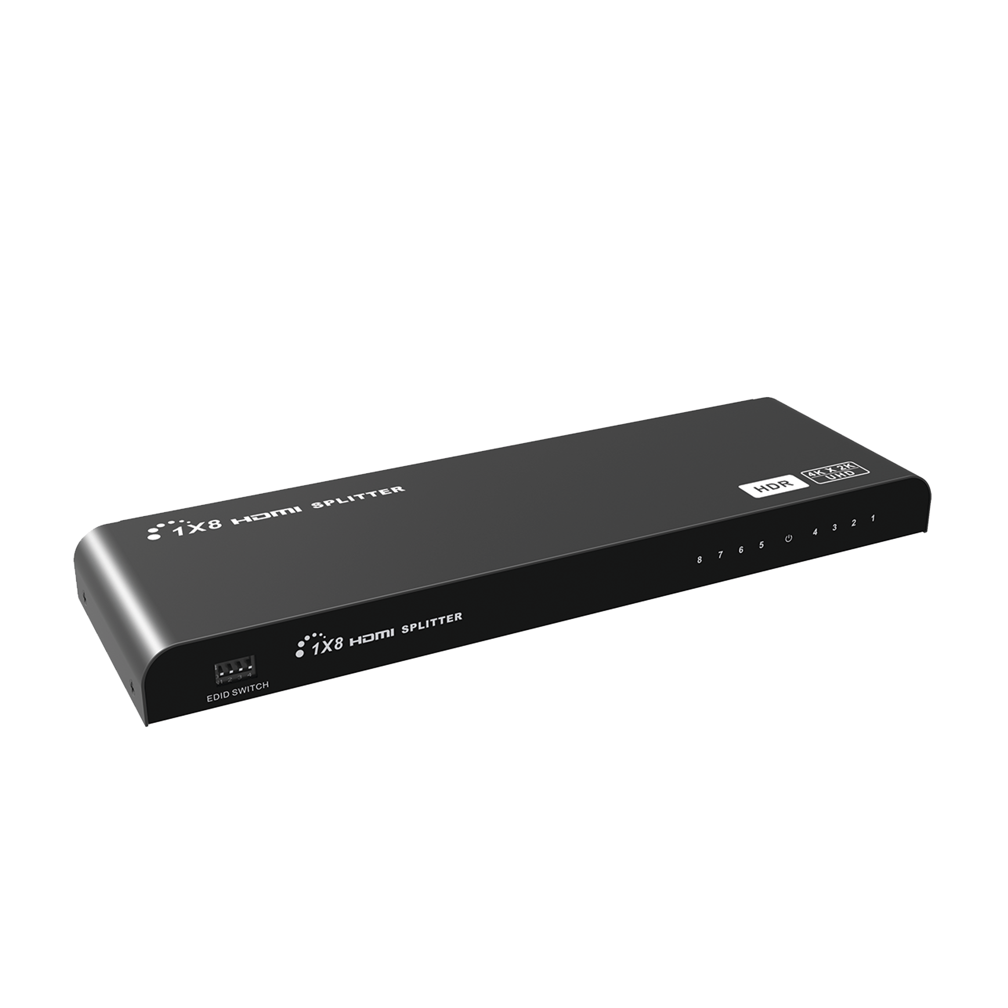 Divisor (Splitter) HDMI 4K de 1 Entrada a 8 Salidas (Simultaneas) / Soporta 4K√ó2K / Ajuste de resoluciones EDID / HDR / HDMI 2.0 /  HDCP 2.2  / Permite mezclar pantallas en 4K y 1080P