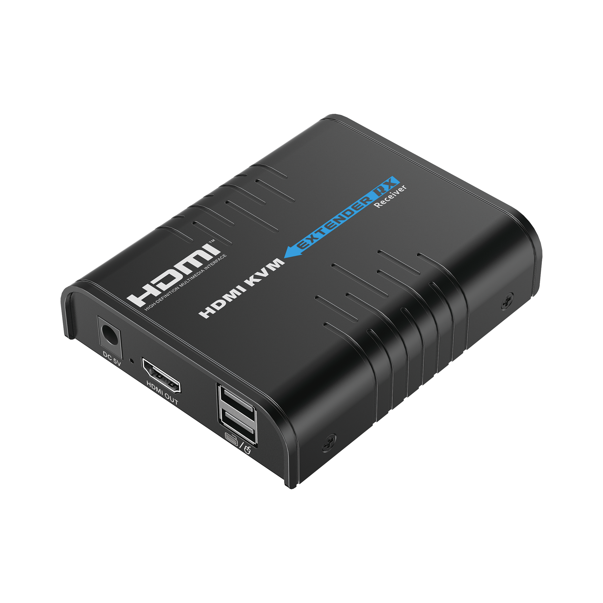 Receptor Compatible para Kits TT373KVM4.0 / Resolución 1080P @ 60 Hz/ Soporta STP y UTP CAT6 / Control IR / Compatible con Switch Gigabit para control KVM múltiple.