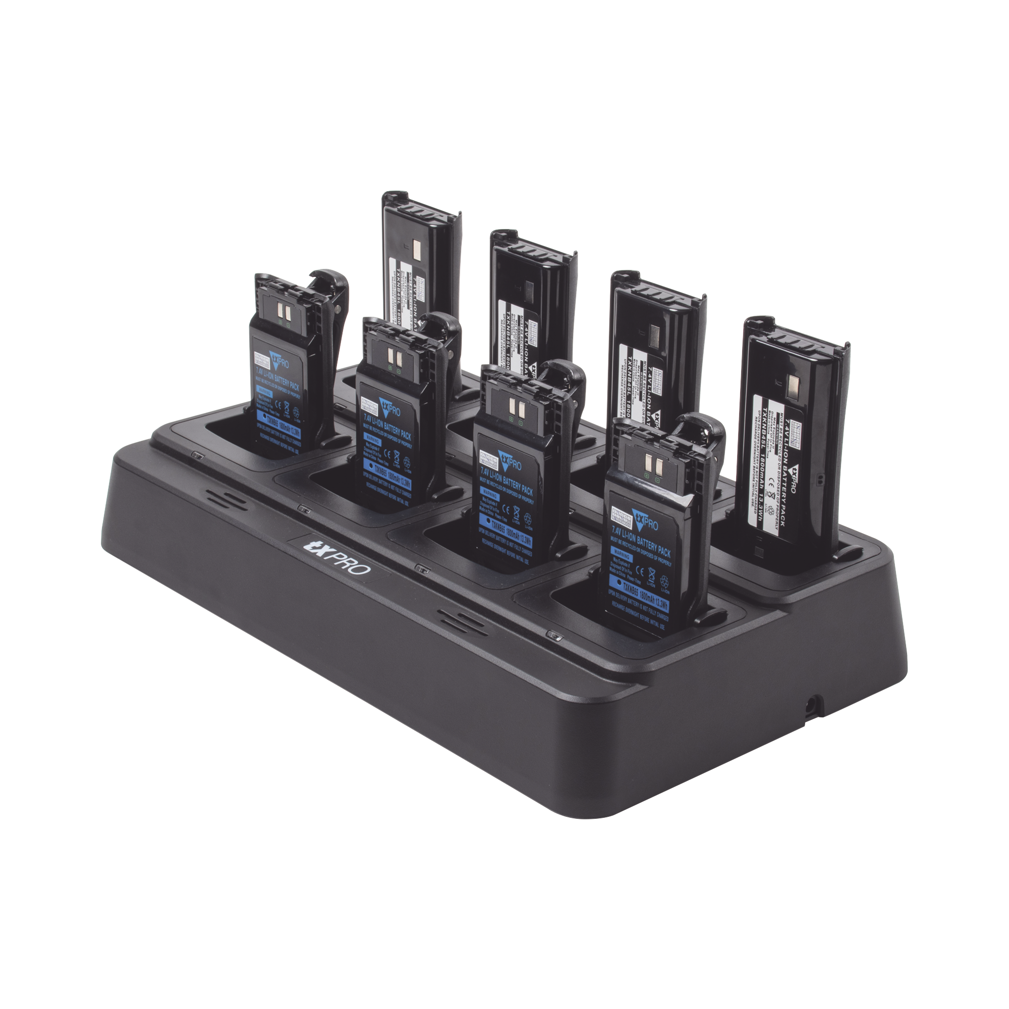 Cargador de escritorio rápido doble química de 8 cavidades , Alternativa para los cargadores KSC-31, KSC35, KSC-43K.