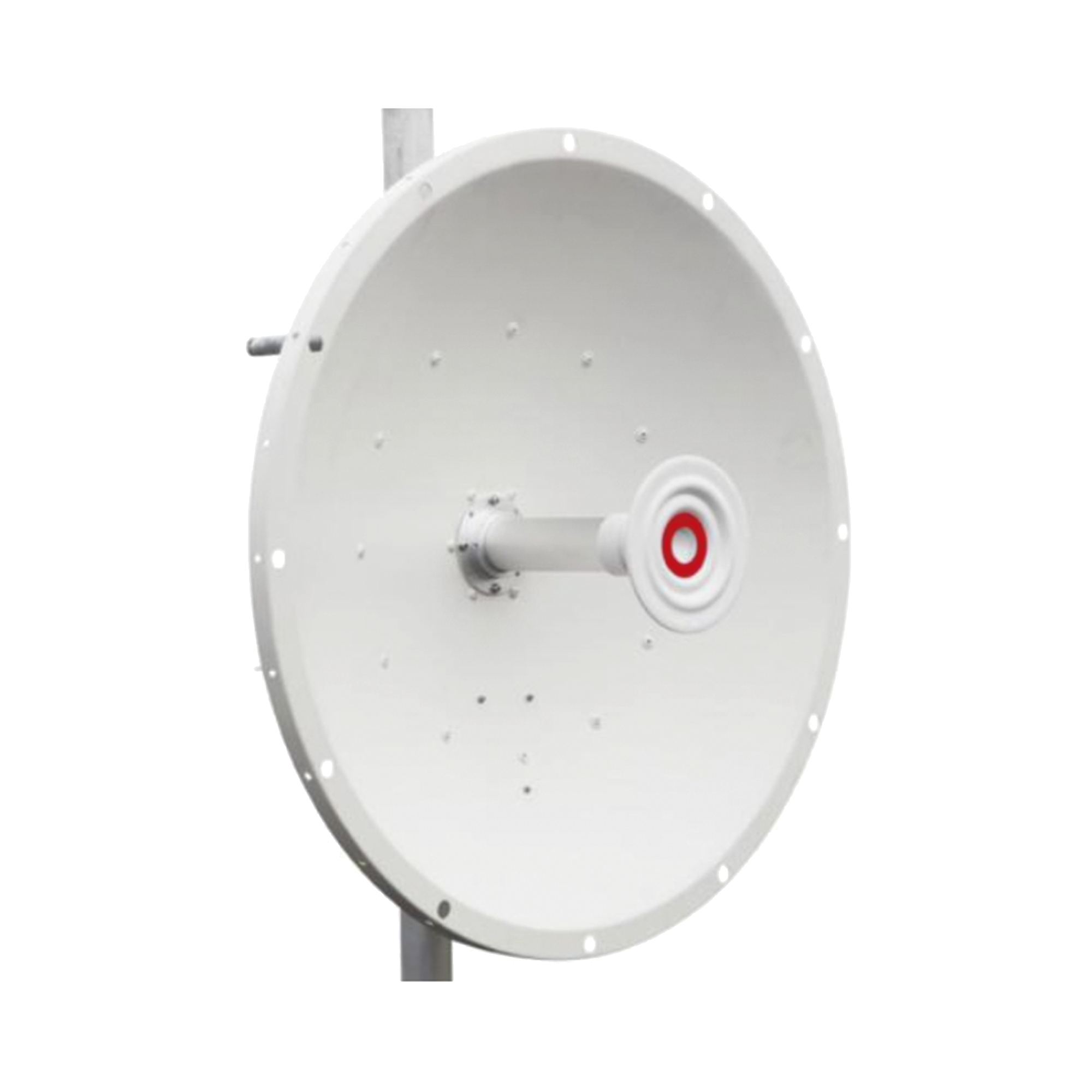 Antena direccional de 2ft, 5.9 a 7.1 GHz, Ganancia 30 dBi, Conectores RP-SMA Hembra, Polarización doble, incluye montaje para torre o mástil