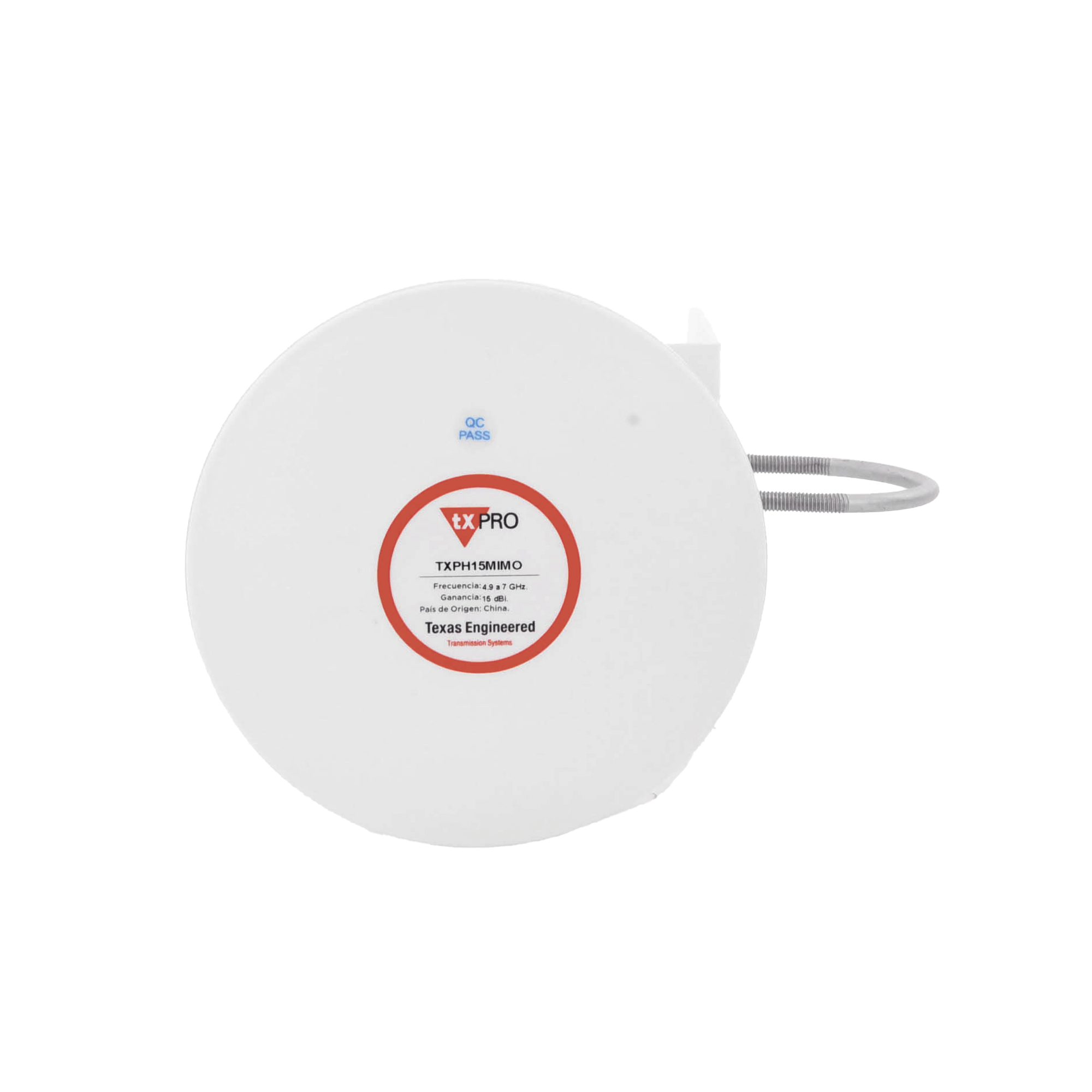 Antena Tipo Horn de 45 ¬∞, 15 dBi, 4.9 - 7GHz, Ideal para ambientes de alto ruido,  Tipo de conector RPSMA, con montaje y jumpers incluidos