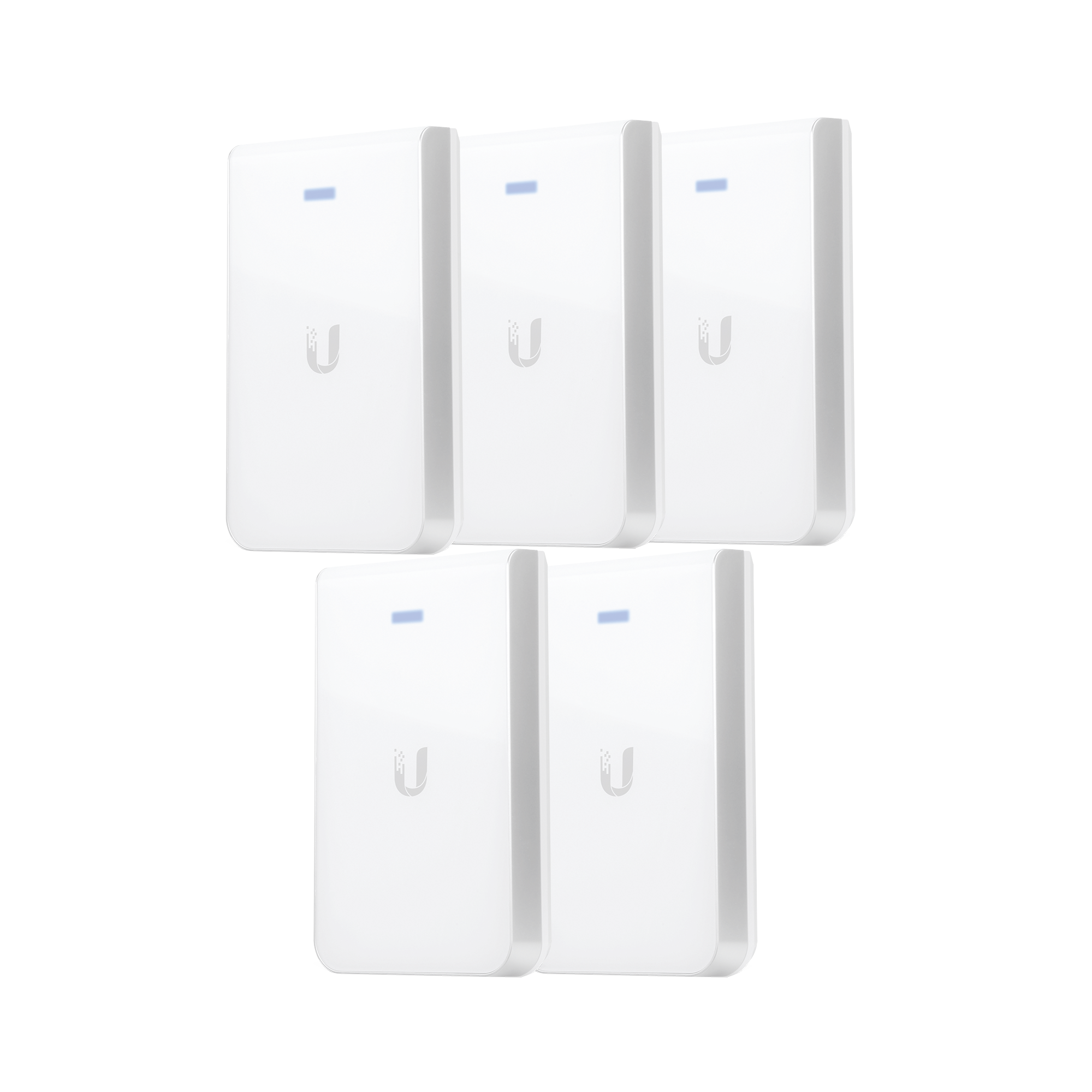 5 Access Point UniFI doble banda, cobertura 180¬∞, MIMO 2x2 de pared para habitaciones de hotel.