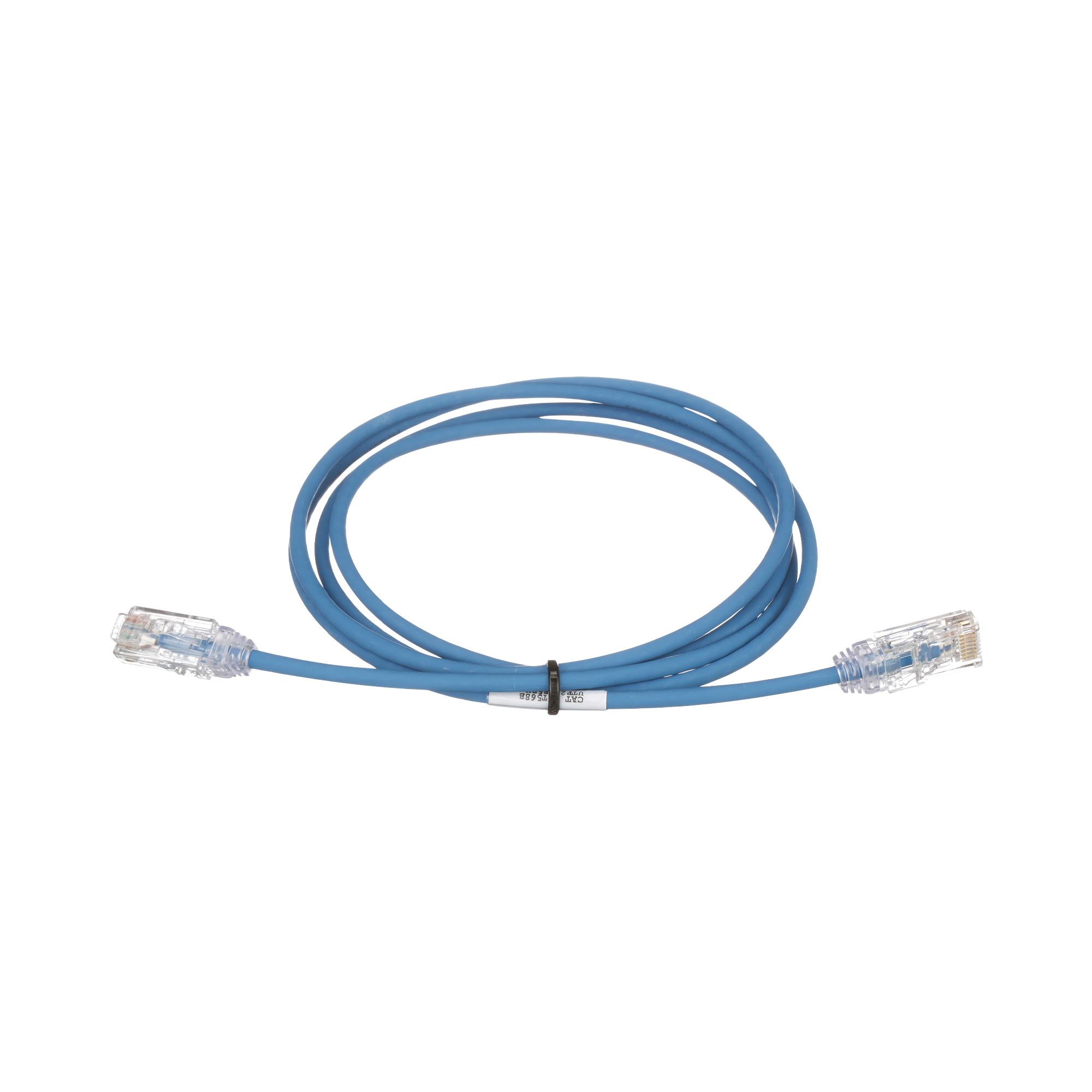 Cable de Parcheo TX6, UTP Cat6, Diámetro Reducido (28AWG), Color Azul, 12ft