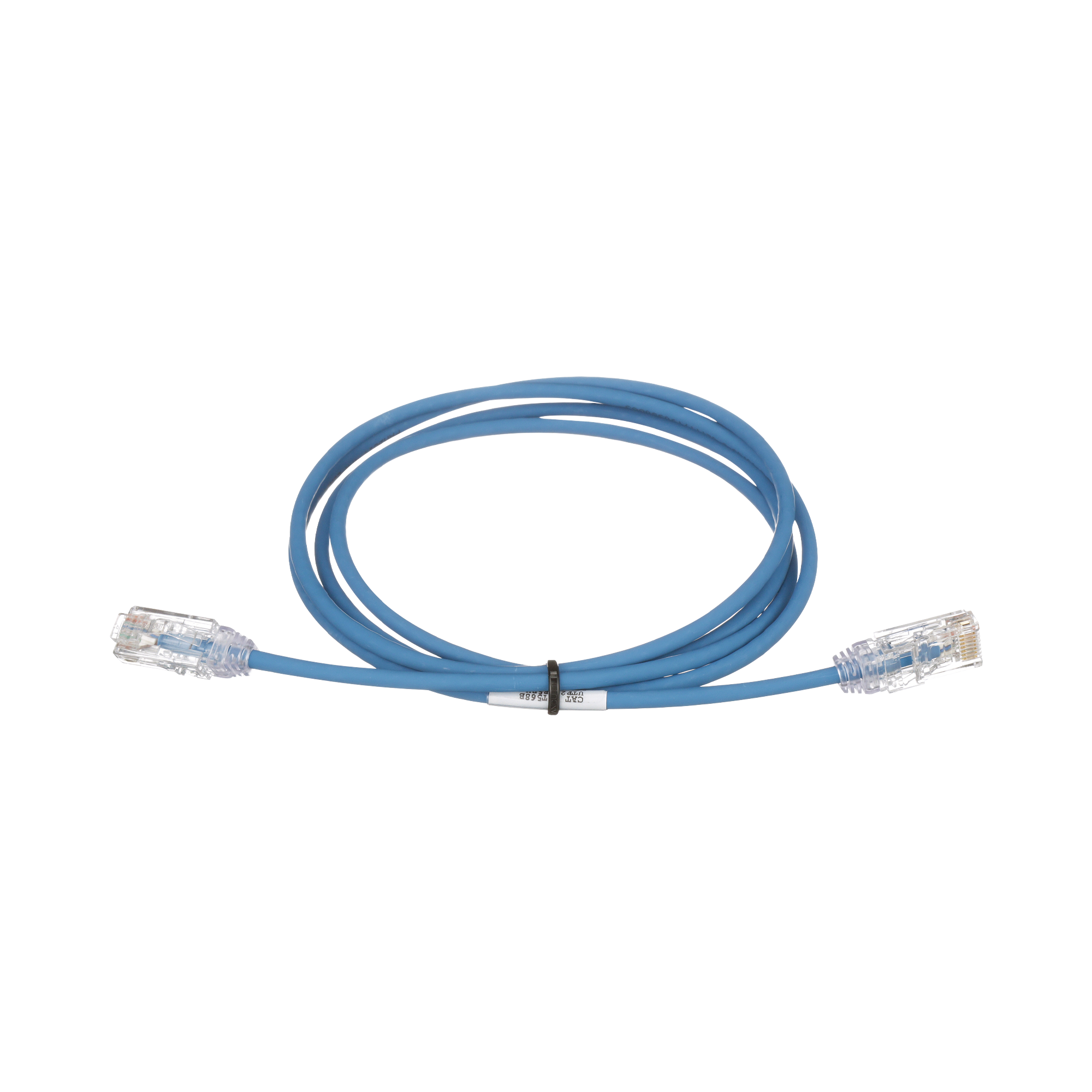 Cable de Parcheo TX6, UTP Cat6, Diámetro Reducido (28AWG), Color Azul, 2ft