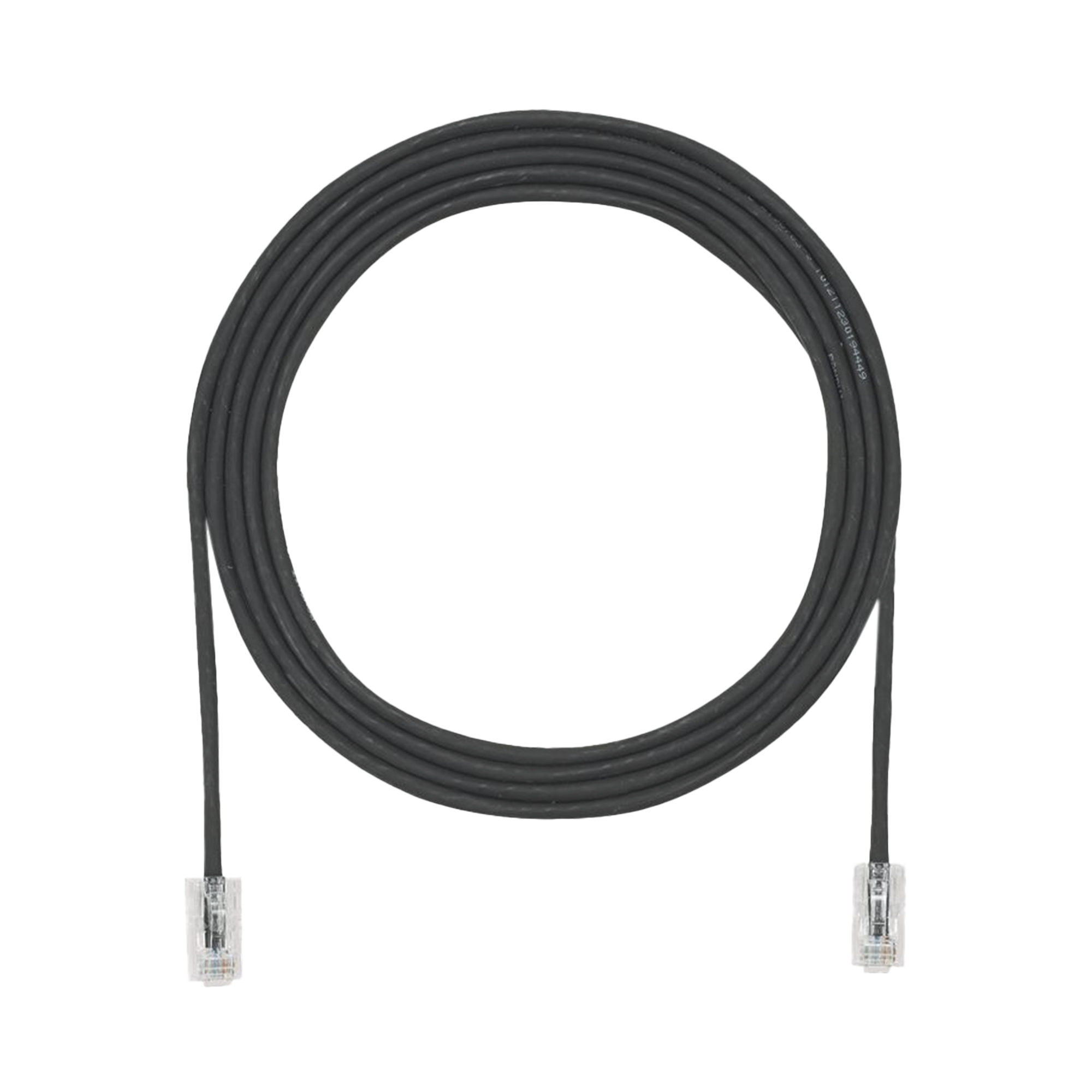 Cable de Parcheo UTP Cat6A, CM/LSZH, Diámetro Reducido (28AWG), Color Negro, 10ft