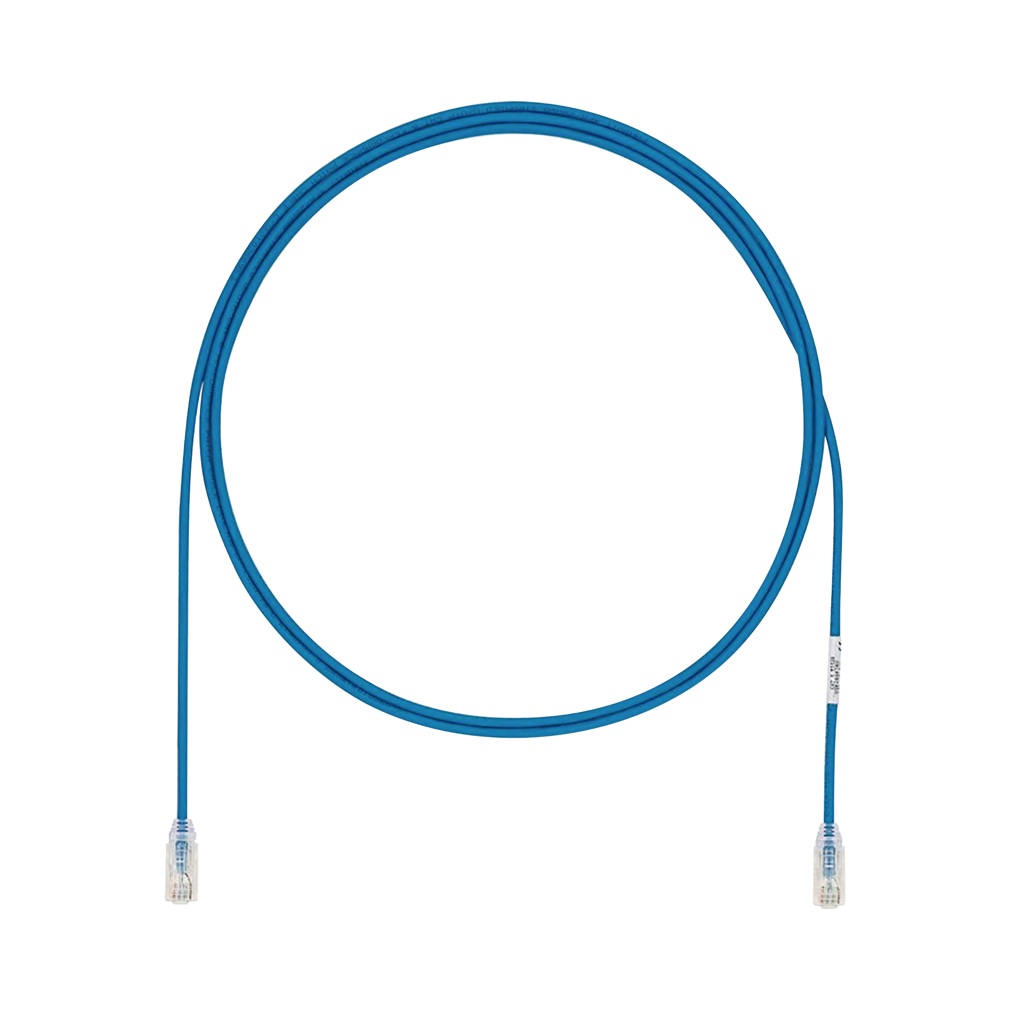 Cable de Parcheo UTP Cat6A, CM/LSZH, Diámetro Reducido (28AWG), Color Azul, 12ft