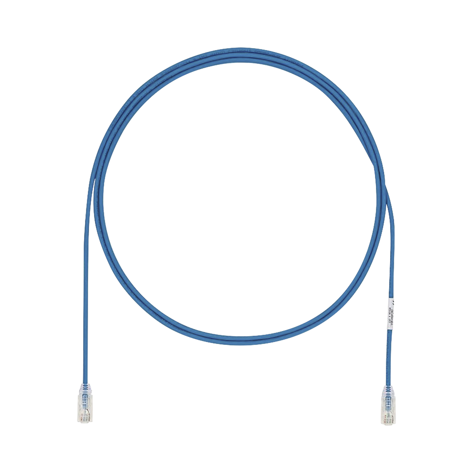 Cable de Parcheo UTP Cat6A, CM/LSZH, Diámetro Reducido (28AWG), Color Azul, 26 ft