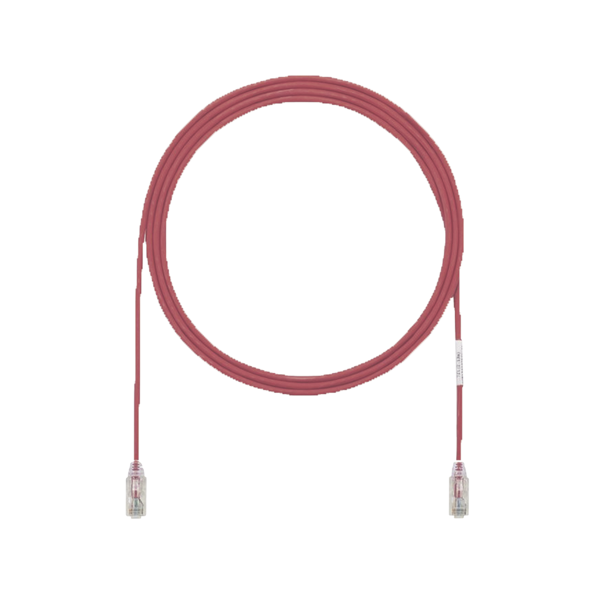 Cable de Parcheo UTP Cat6A, CM/LSZH, Diámetro Reducido (28AWG), Color Rojo, 3ft