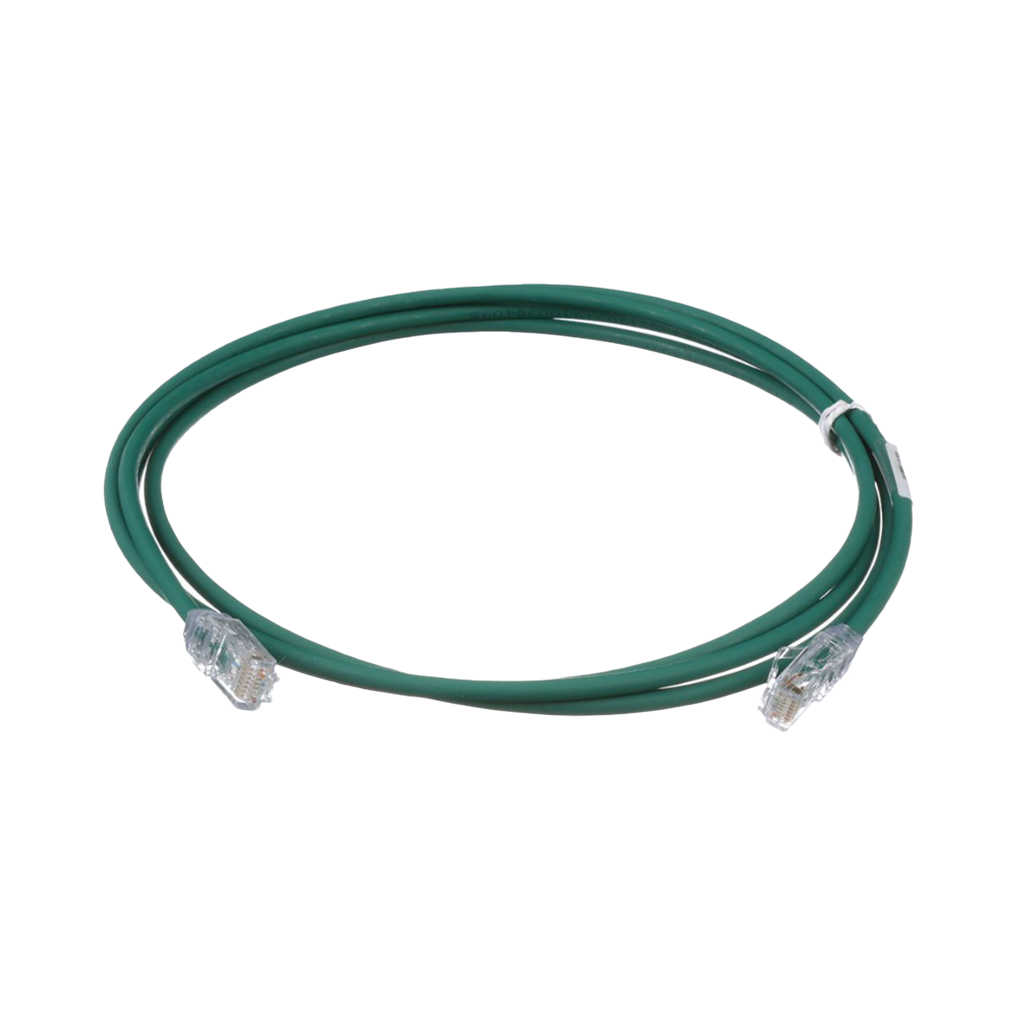 Cable de Parcheo UTP Cat6A, CM/LSZH, Diámetro Reducido (28AWG), Color Verde, 5ft