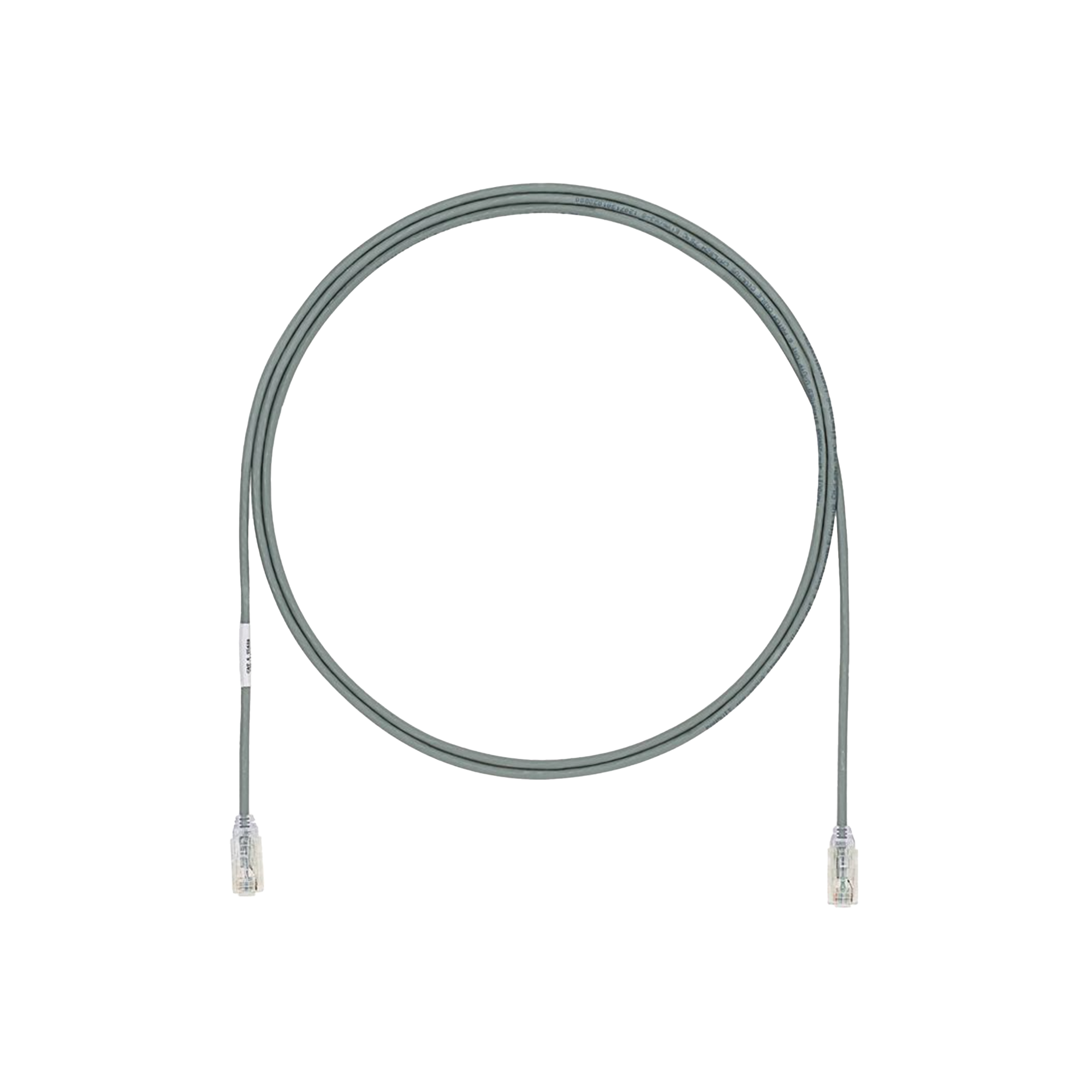 Cable de Parcheo UTP Cat6A, CM/LSZH, Diámetro Reducido (28AWG), Color Gris, 5ft
