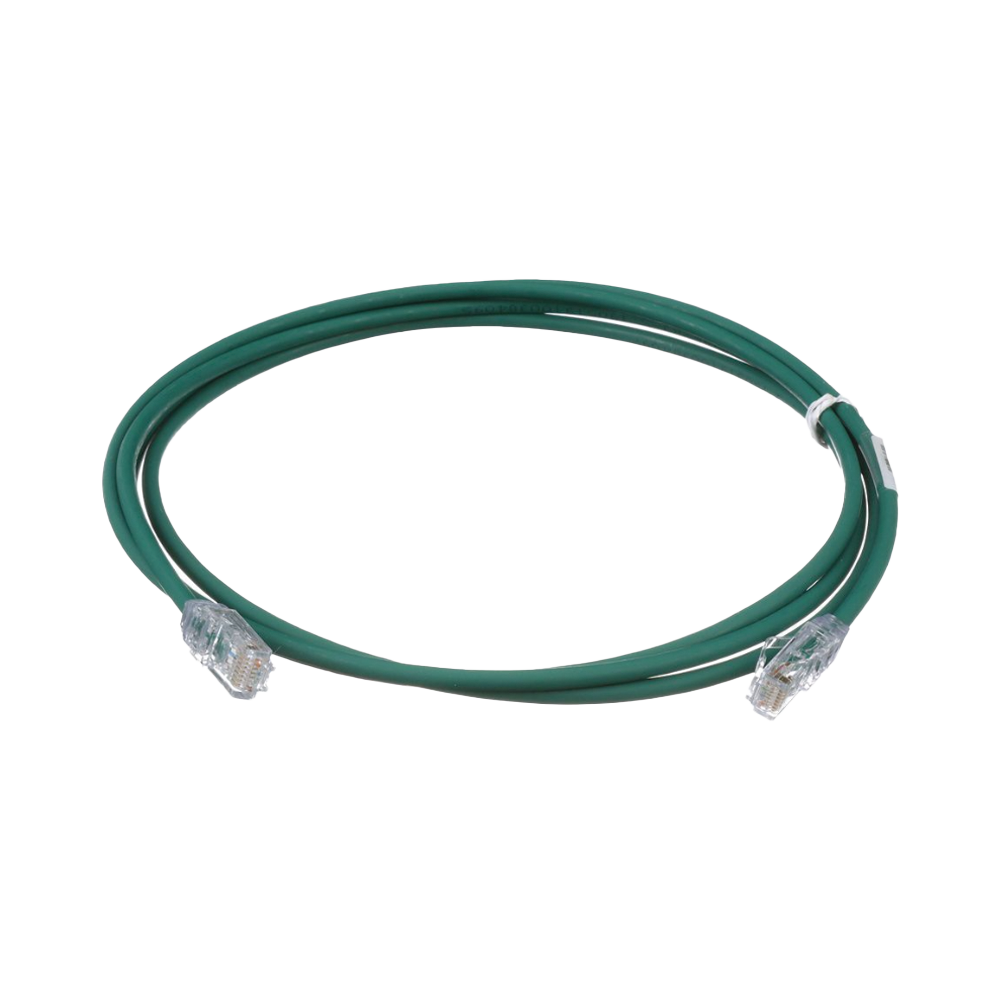 Cable de Parcheo UTP Cat6A, CM/LSZH, Diámetro Reducido (28AWG), Color Verde, 7ft
