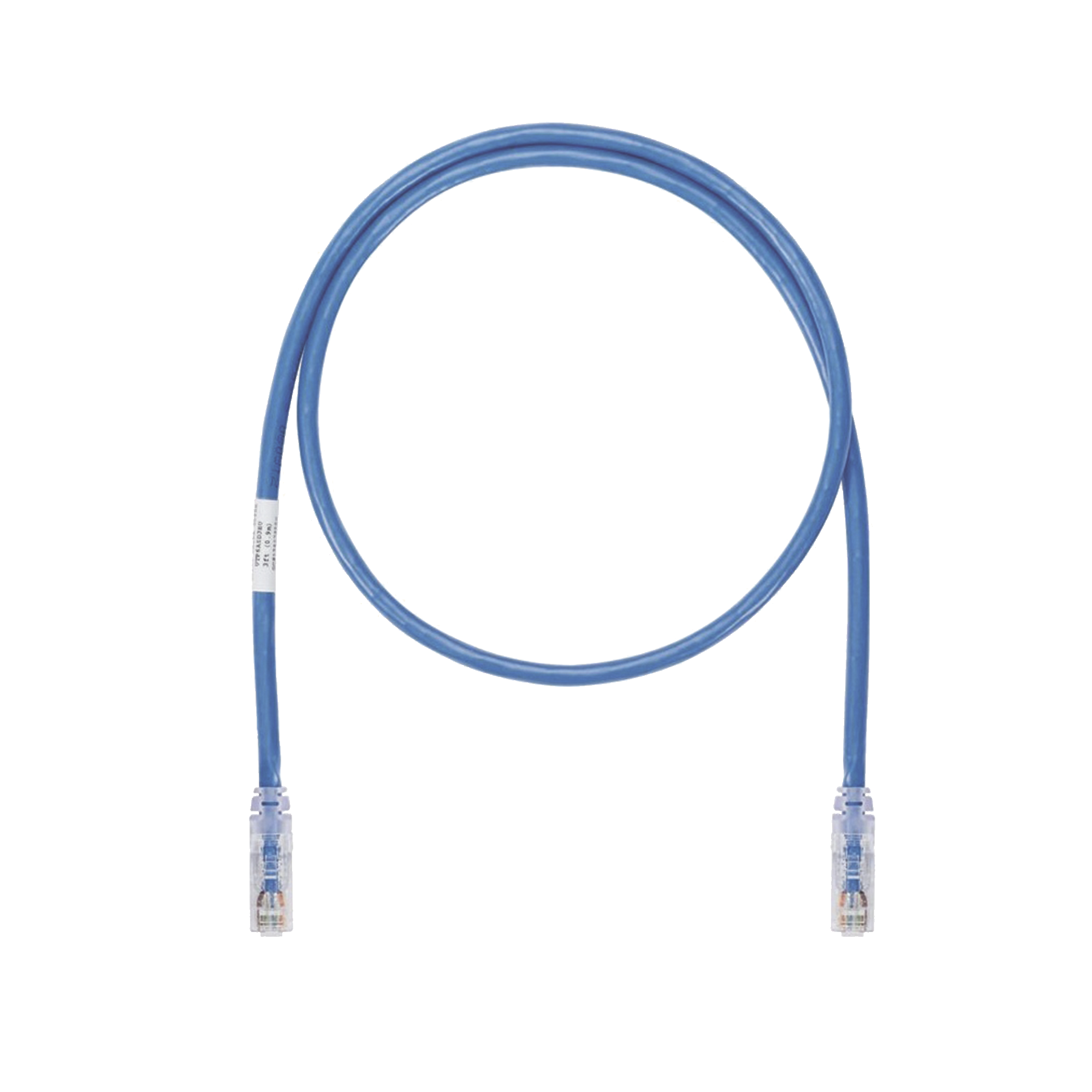 Cable de Parcheo UTP, Cat6A, 24 AWG, CM, Color Azul, 10ft