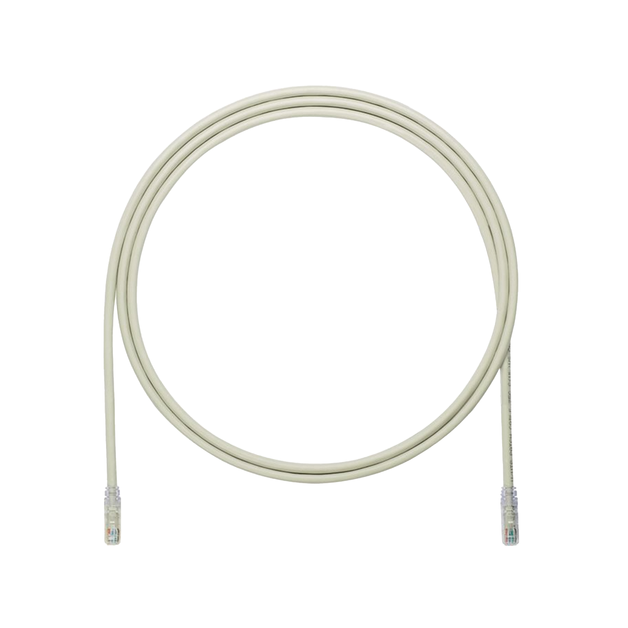 Cable de Parcheo UTP, Cat6A, 24 AWG, CM, Color Gris, 7ft
