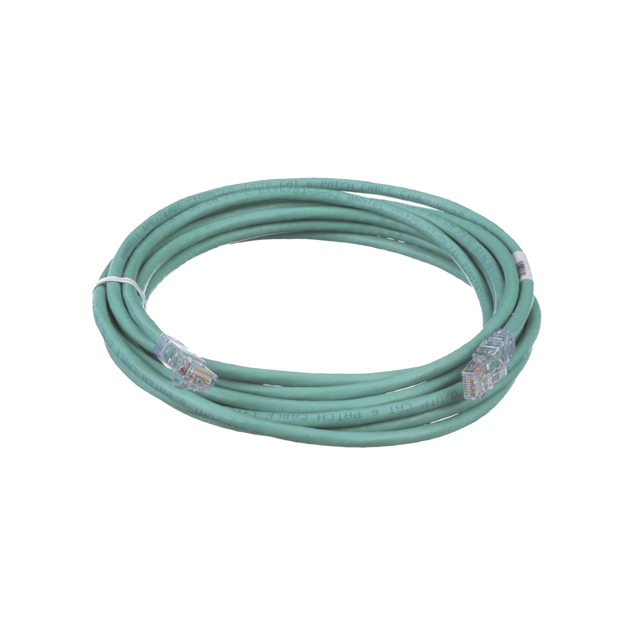 Cable de Parcheo TX6, UTP Cat6, 24 AWG, CM, Color Verde, 15ft