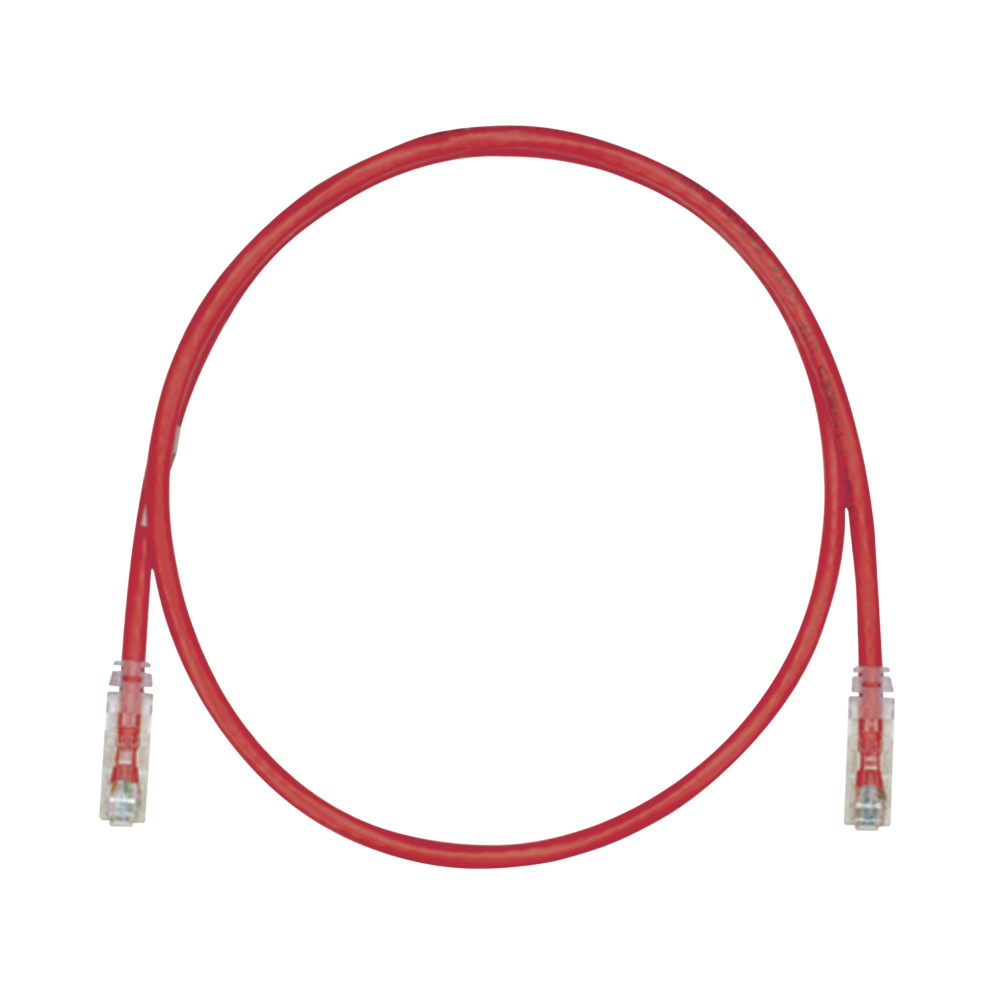 Cable de Parcheo TX6, UTP Cat6, 24 AWG, CM, Color Rojo, 15ft