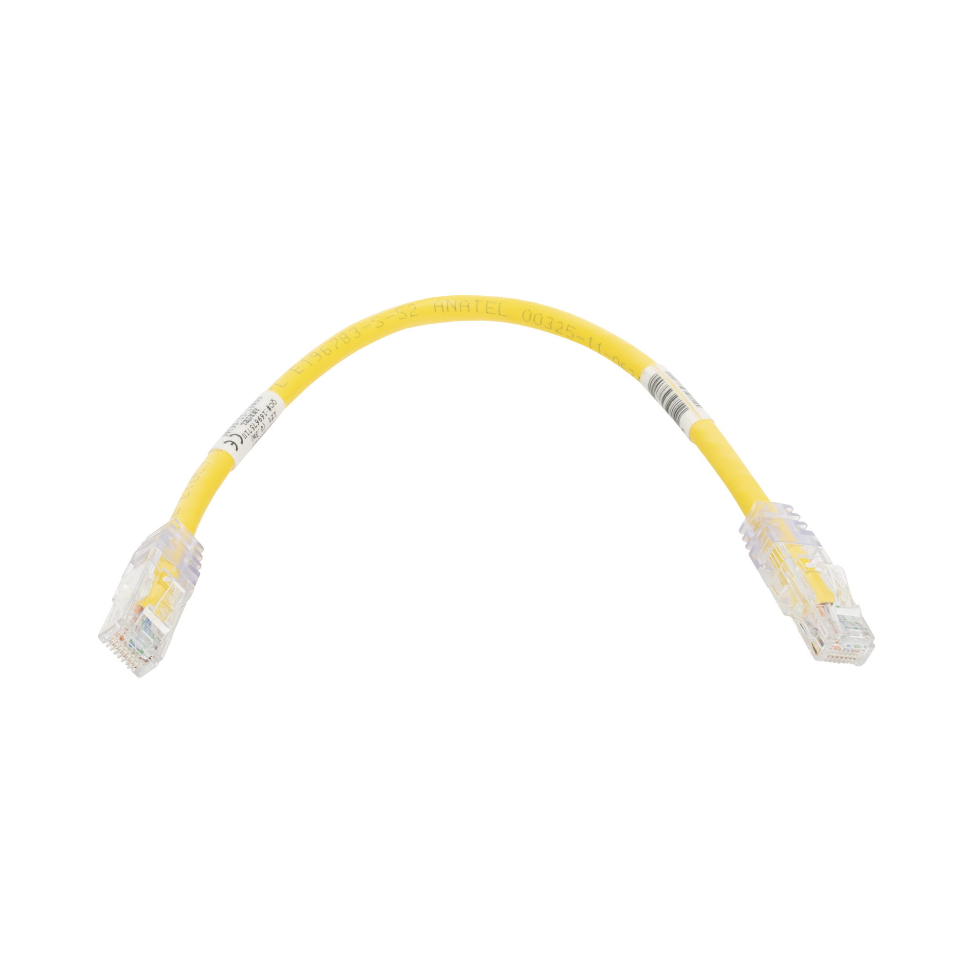 Cable de Parcheo TX6, UTP Cat6, 24 AWG, CM, Color Amarillo, 1ft