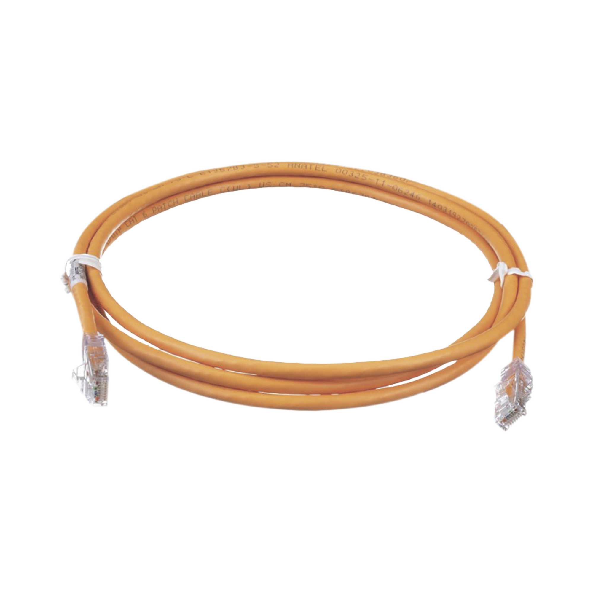 Cable de Parcheo TX6, UTP Cat6, 24 AWG, CM, Color Naranja, 5 ft