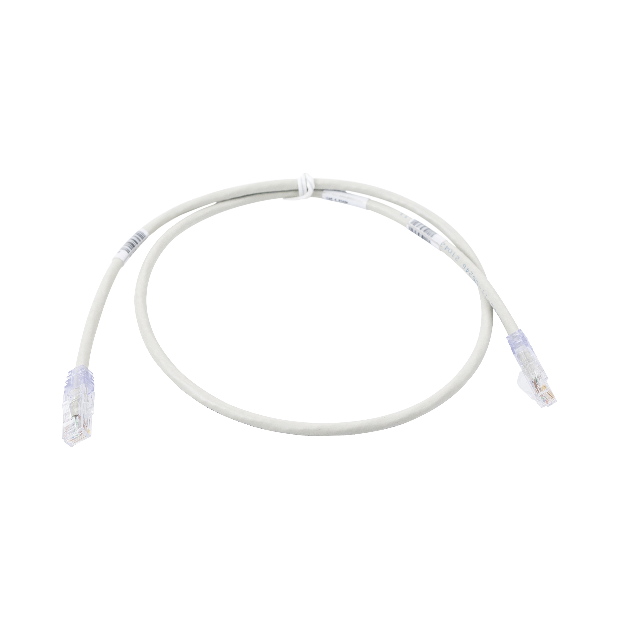 Cable de Parcheo TX6, UTP Cat6, 24 AWG, CM, Color Gris, 7ft