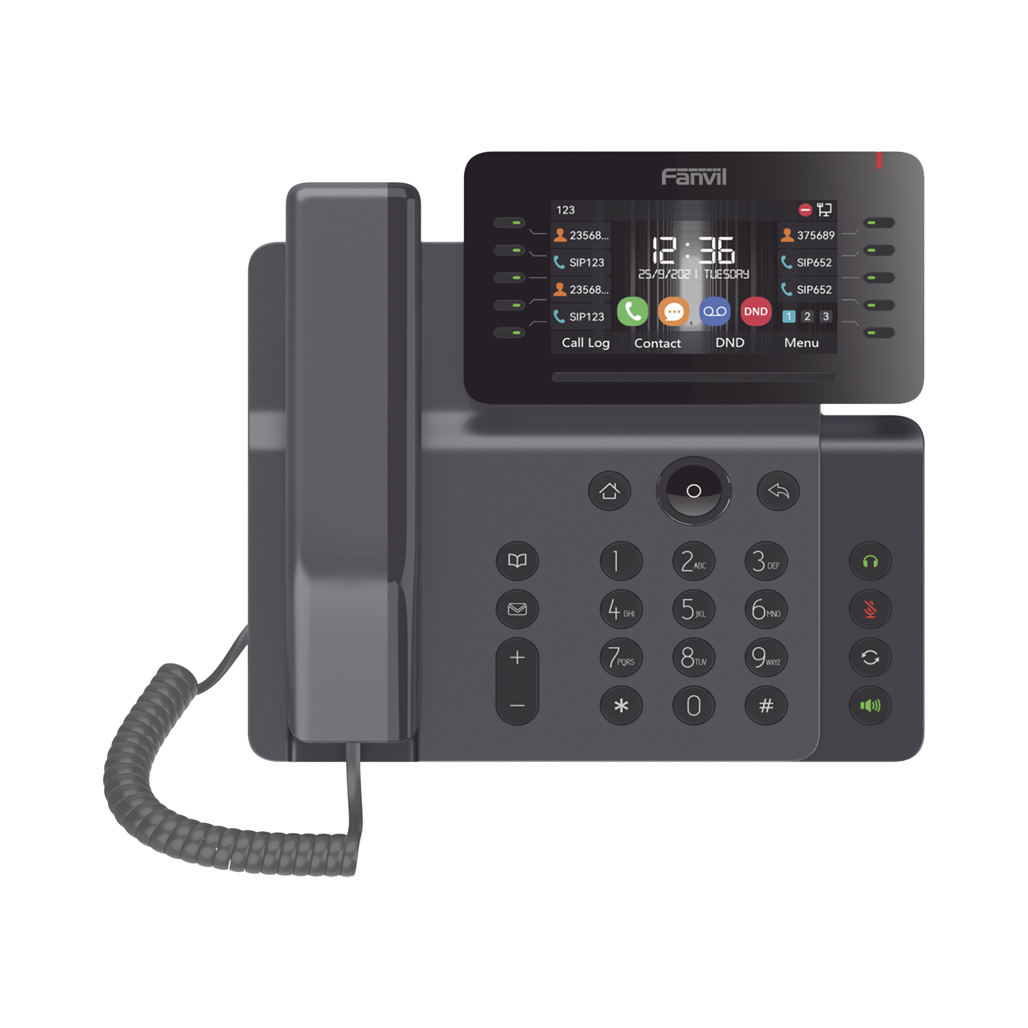 Teléfono IP Empresarial Esencial WiFi / Bluetooth, 20 líneas SIP, pantalla a color 4.3" ajustable, PoE, puertos Gigabit, conferencia local de 6 vías.