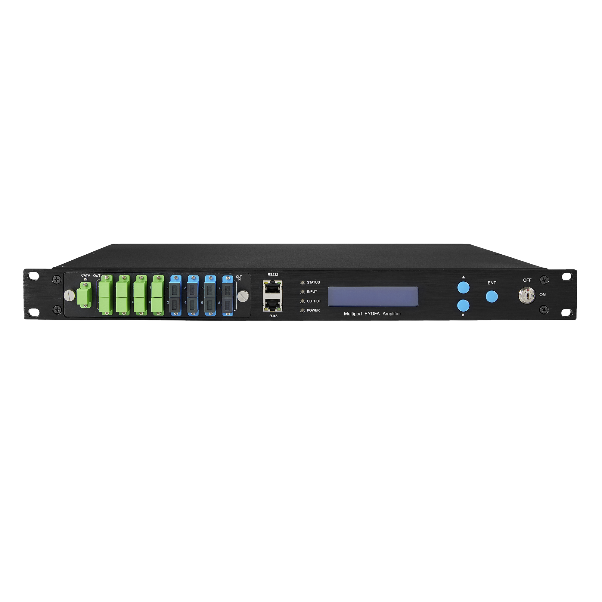 Amplificador Óptico EYDFA de 8 puertos de 1550nm