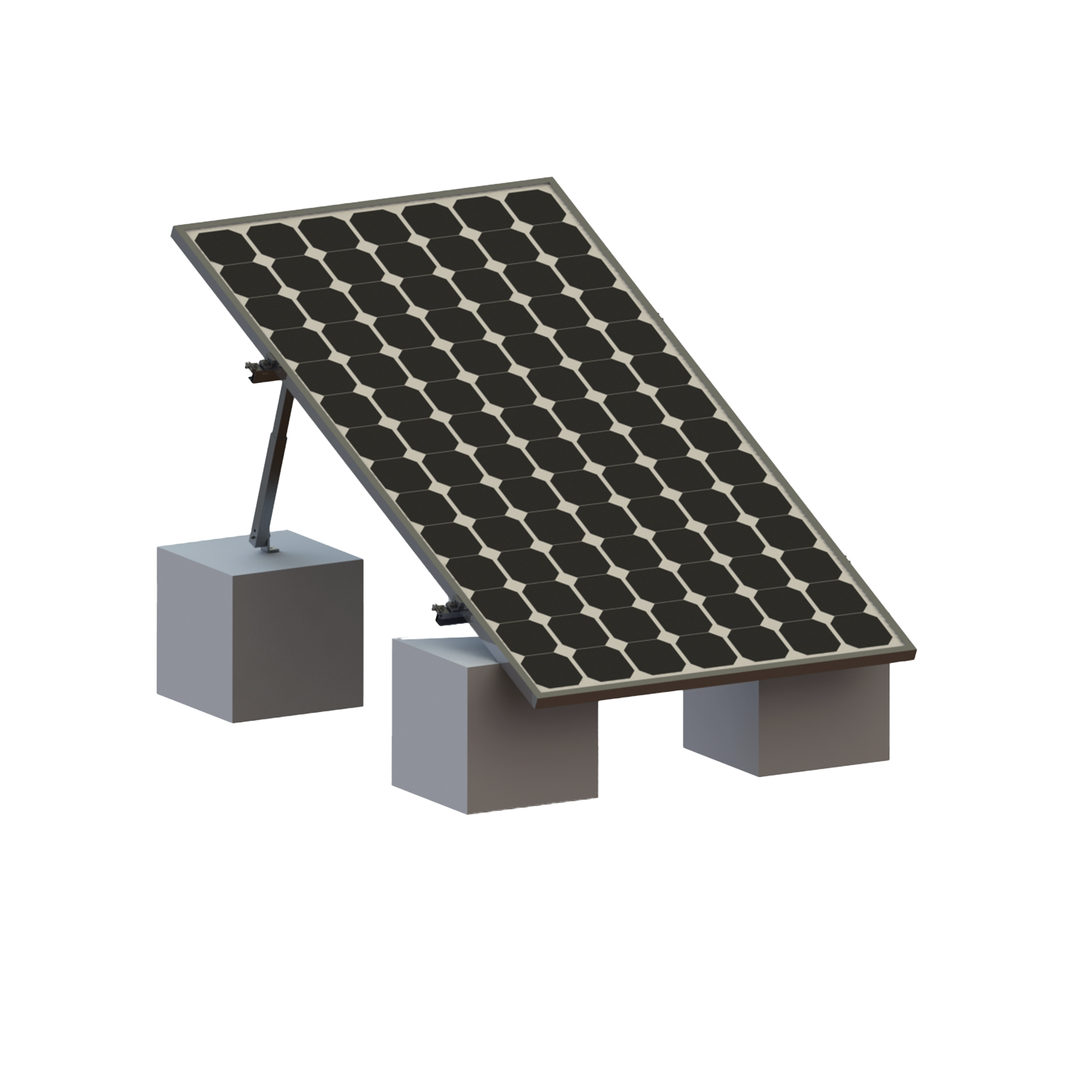 Montaje para Panel Solar, Riel "8" de 1400mm para Módulos con Espesor de 35mm, Velocidad de Viento Máx. 136km/h (20¬∞ a 45¬∞)