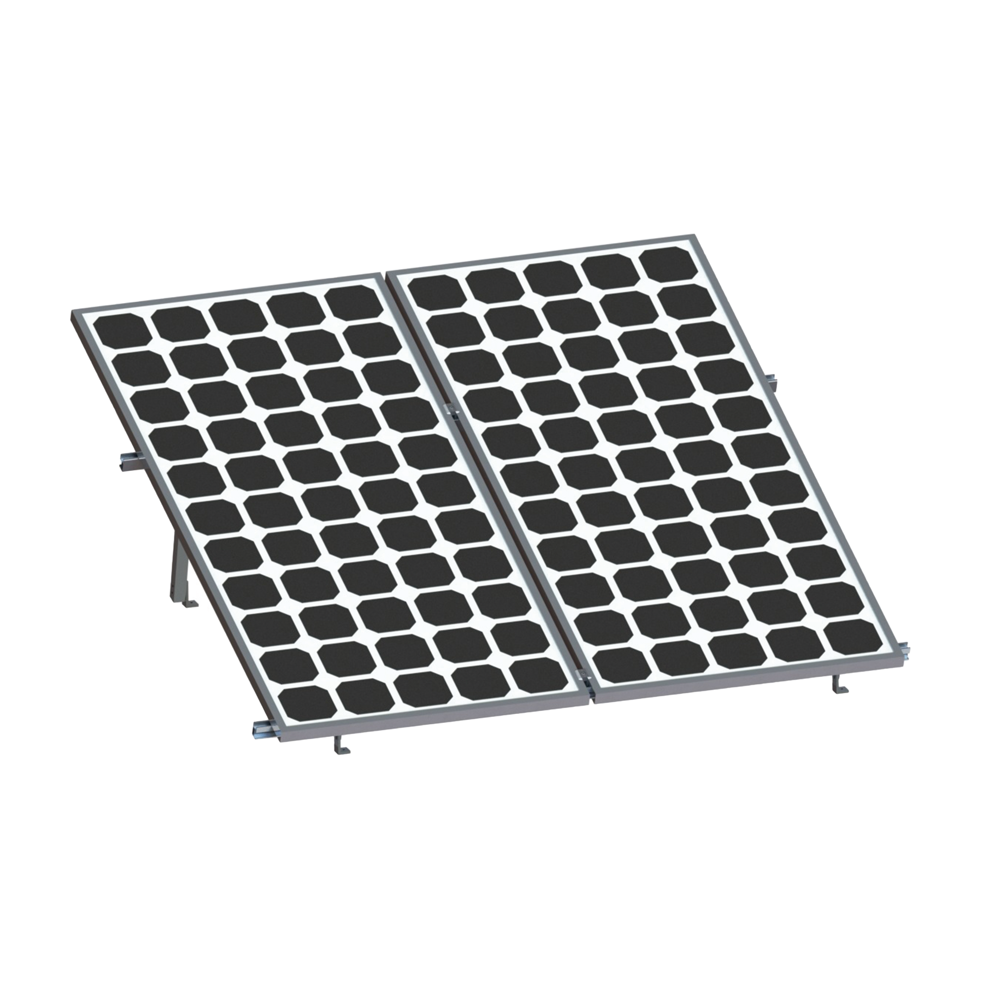 Montaje para Panel Solar, Riel "8" de 2700mm para Módulos con Espesor de 35mm, Velocidad de Viento Máx. 136km/h