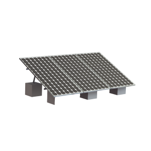 Montaje para 3 Panel Solar, Riel "8" de 4050mm para Módulos con Espesor de 35mm, Velocidad de Viento Máx. 136km/h (20¬∞ a 45¬∞)
