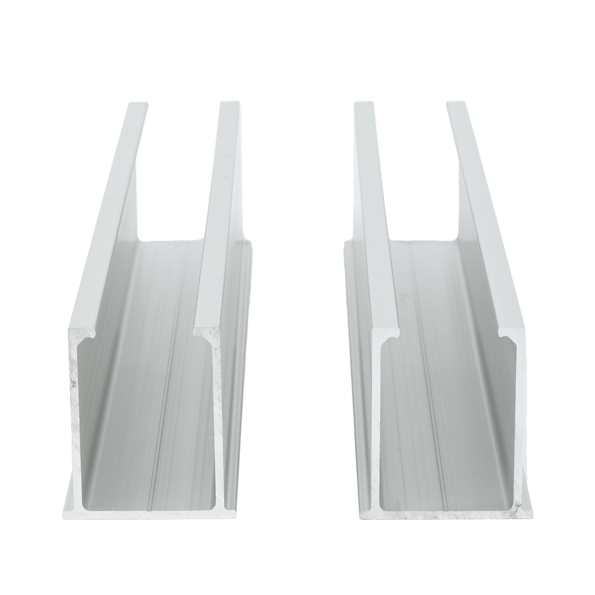 Juego de 2 Mini Rieles De Aluminio para Montaje de Módulos Solares en Techo (Instalación plana 0¬∞). Incluye 4 Tornillos Perforantes.