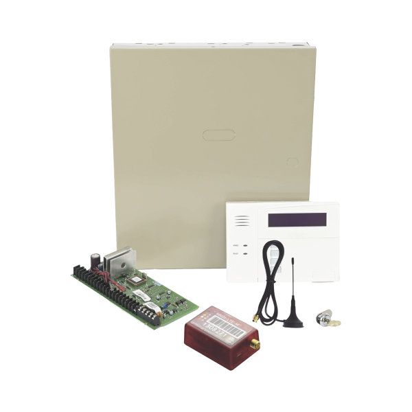 KIT de Panel de Alarma Hibrido/Teclado 6160RF Y Comunicador 3G/4G con 1er AÑO "ILIMITADO" de Comunicación 3G/4G/Aplicación gratuita.