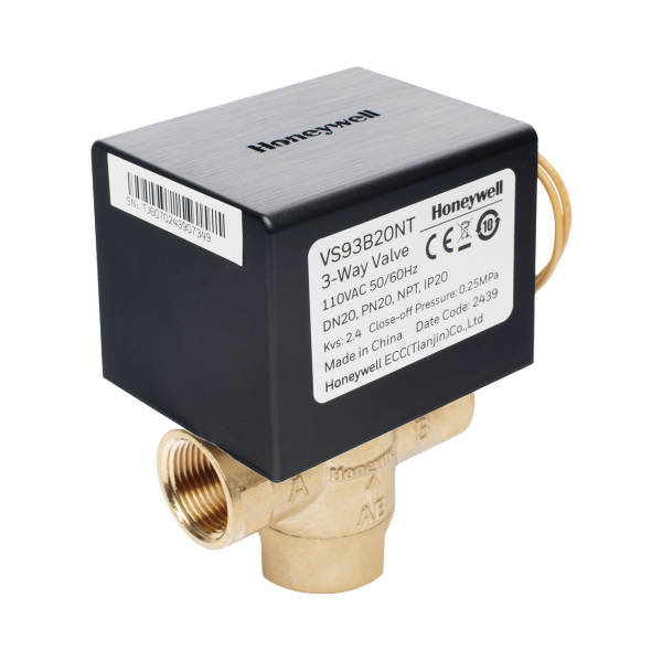 Válvula de control eléctrica VS9 para fan coil: DN20: PN20: 3 vías: 110 V CA: conexión NPT
