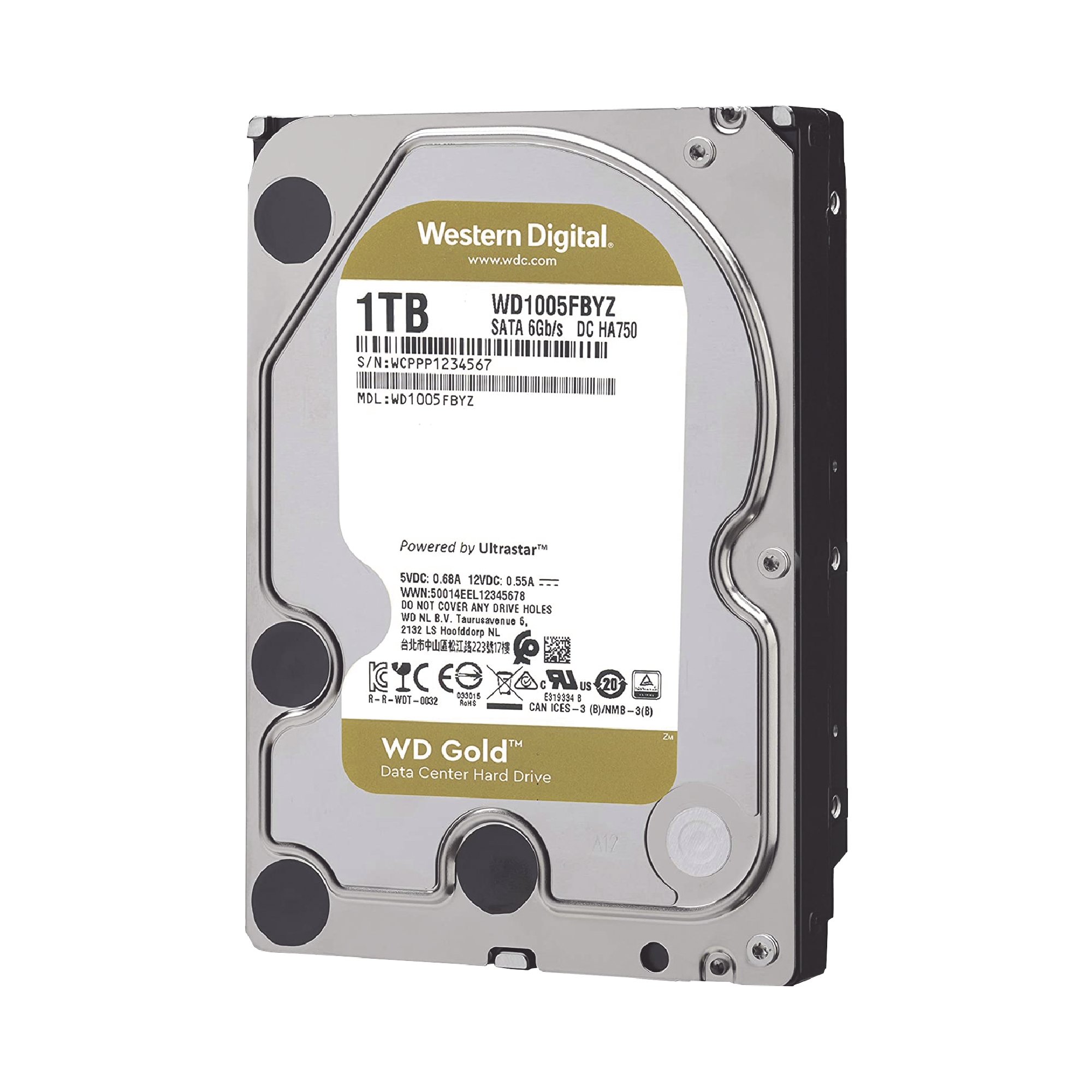 Disco Duro Gold de 1TB / Clase Enterprise / 5 AÑOS DE GARANTÍA