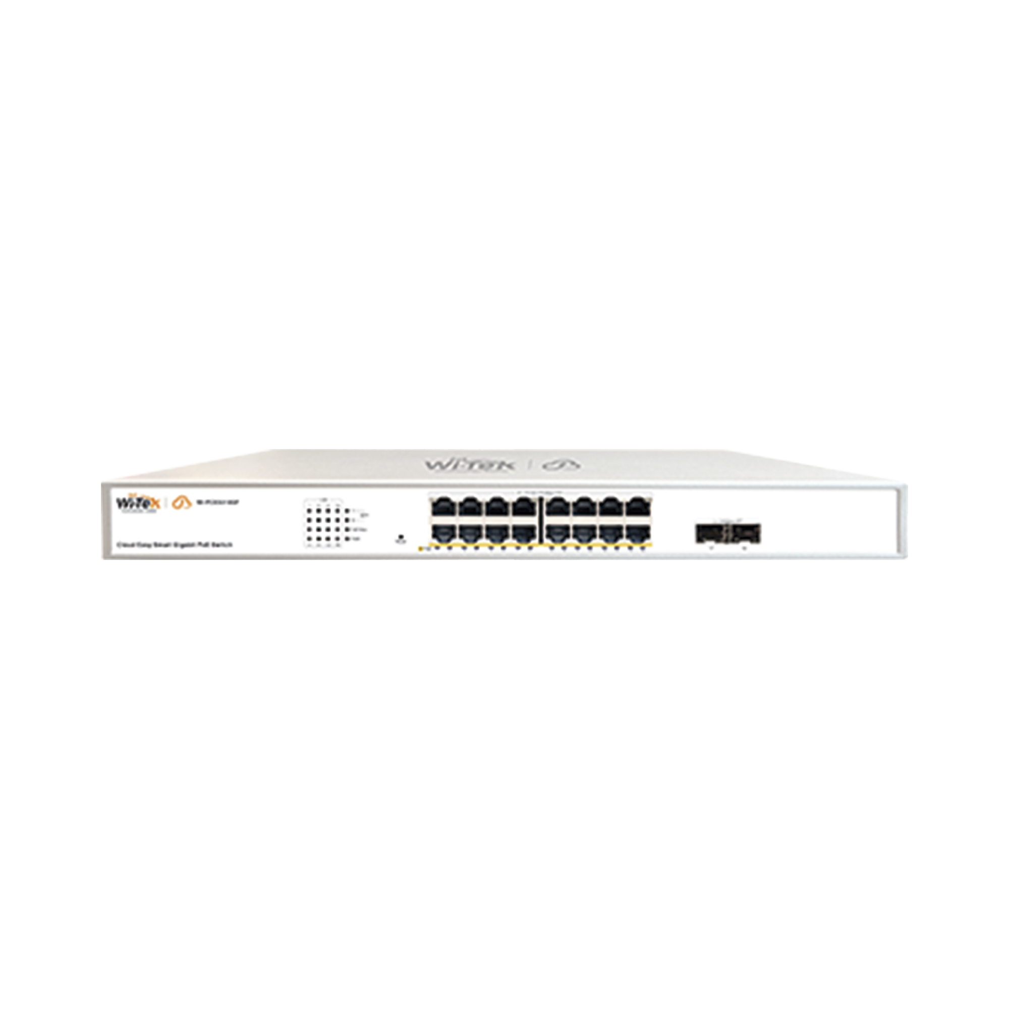 Switch Administrable PoE  / 16 puertos PoE af/at Gigabit /  2 x SFP Gigabit / Administración Cloud Gratuita / Presupuesto 240 W