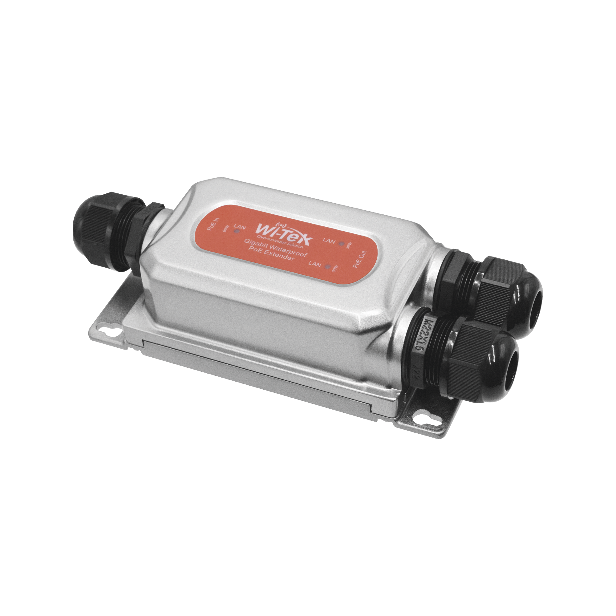 Extensor PoE para exterior / Entrada PoE de 60W y 2 salidas PoE de 30W / Protección IP68 / Ideal Para Aplicaciones de CCTV