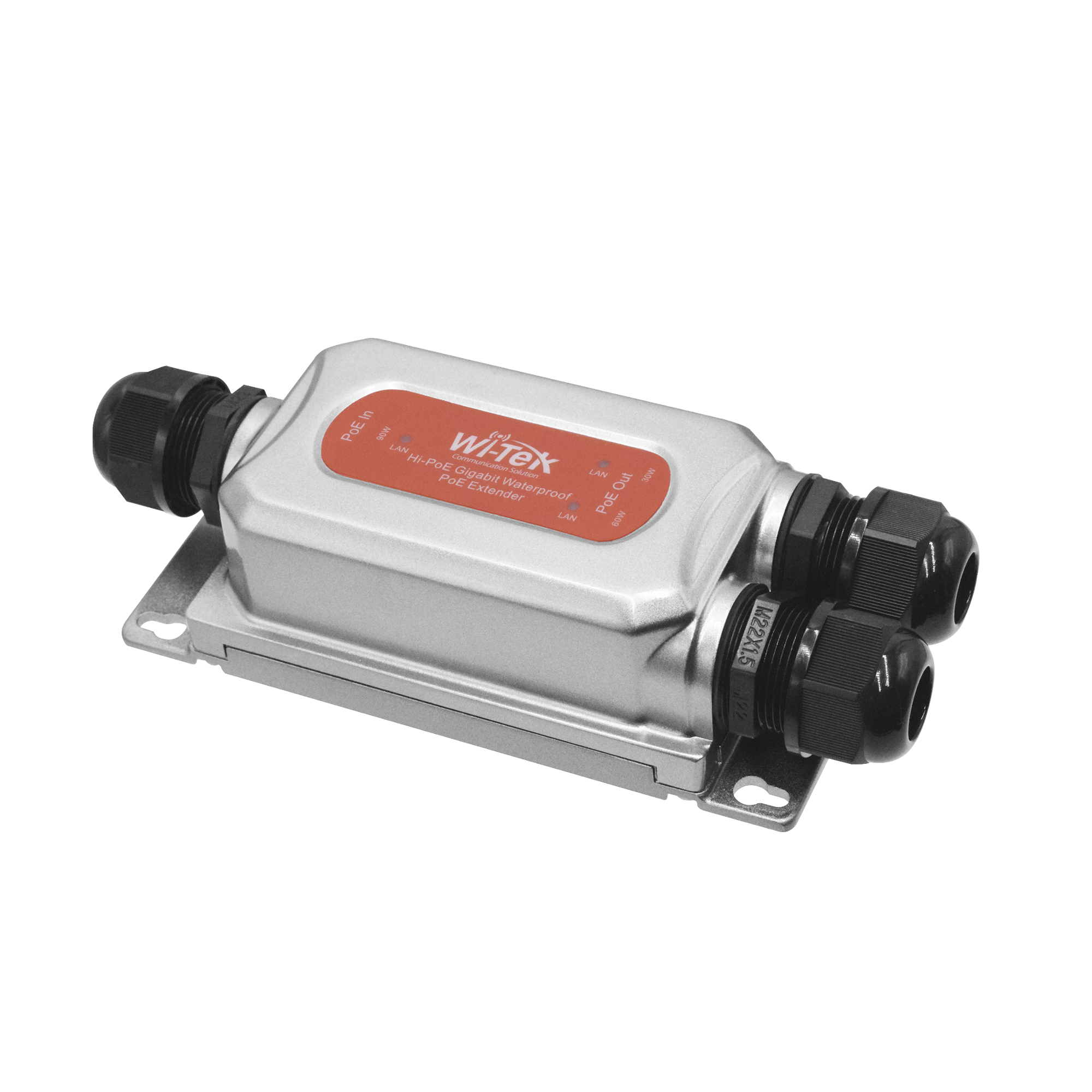 Extensor PoE para exterior / Entrada PoE de 90W y 2 salidas PoE de 60W y 30W / Protección IP68 / Ideal para Aplicaciones de CCTV